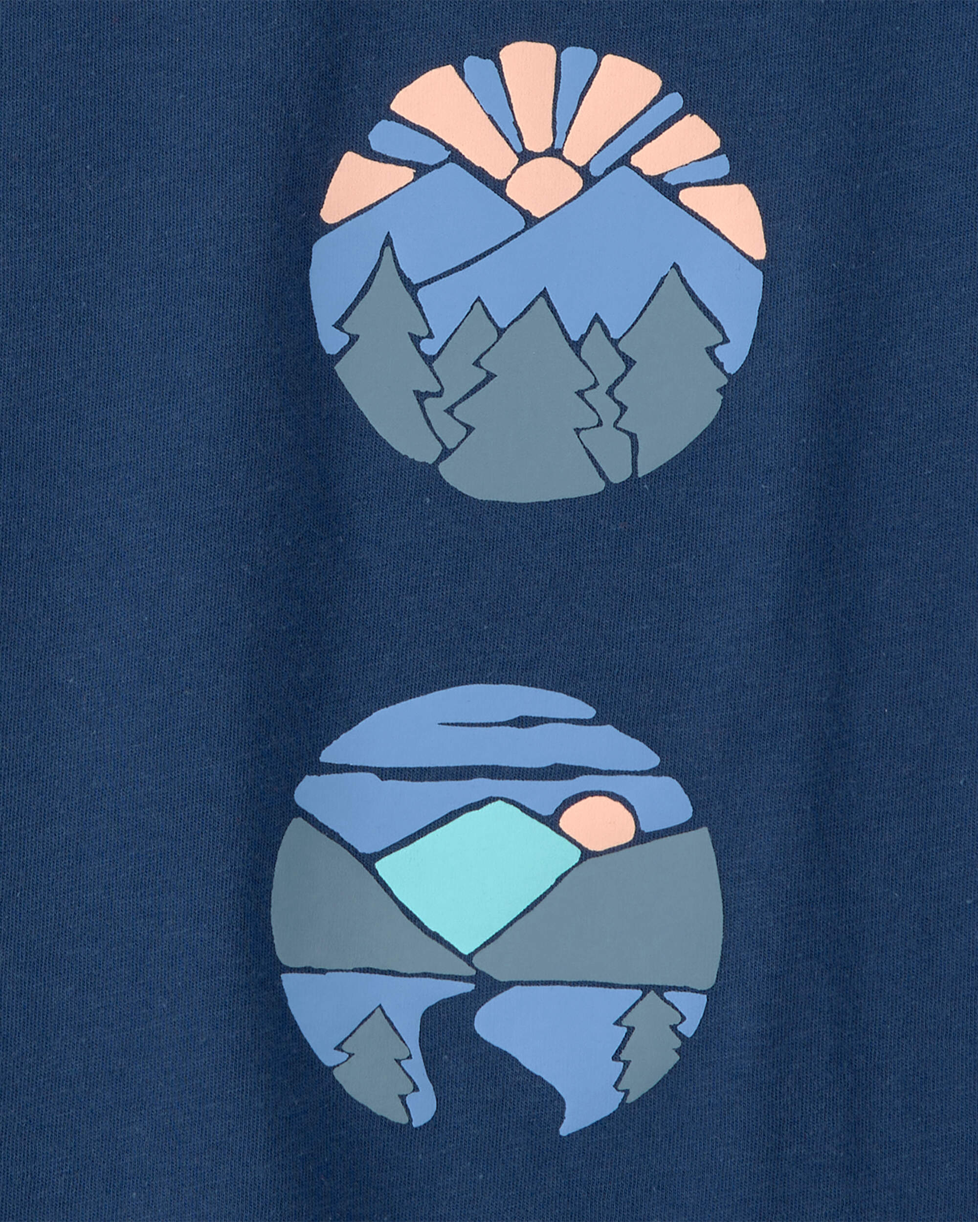 Boys Mountainscape Graphic Tee - Blue