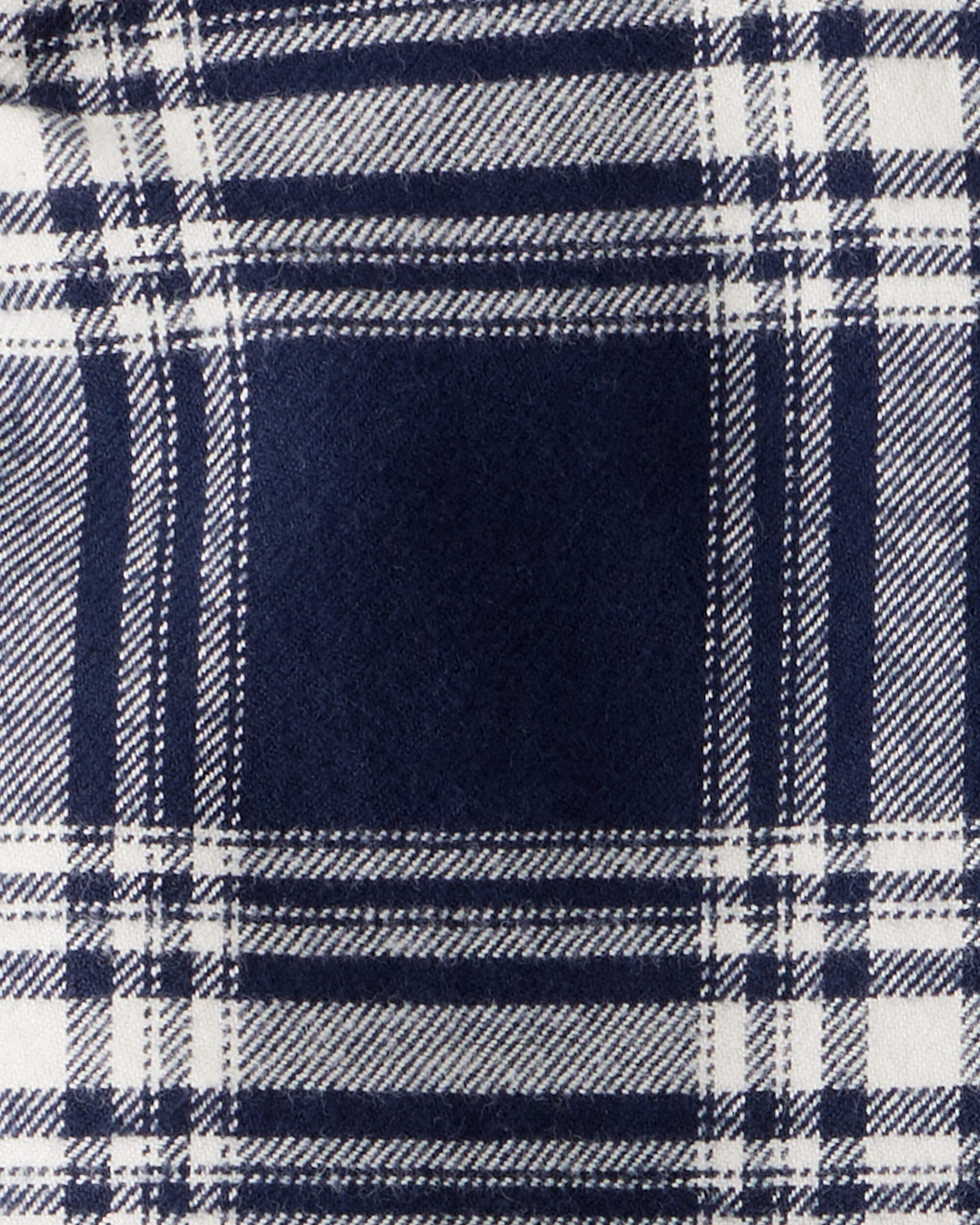 Baby Organic Cotton Button-Front Flannel Shirt