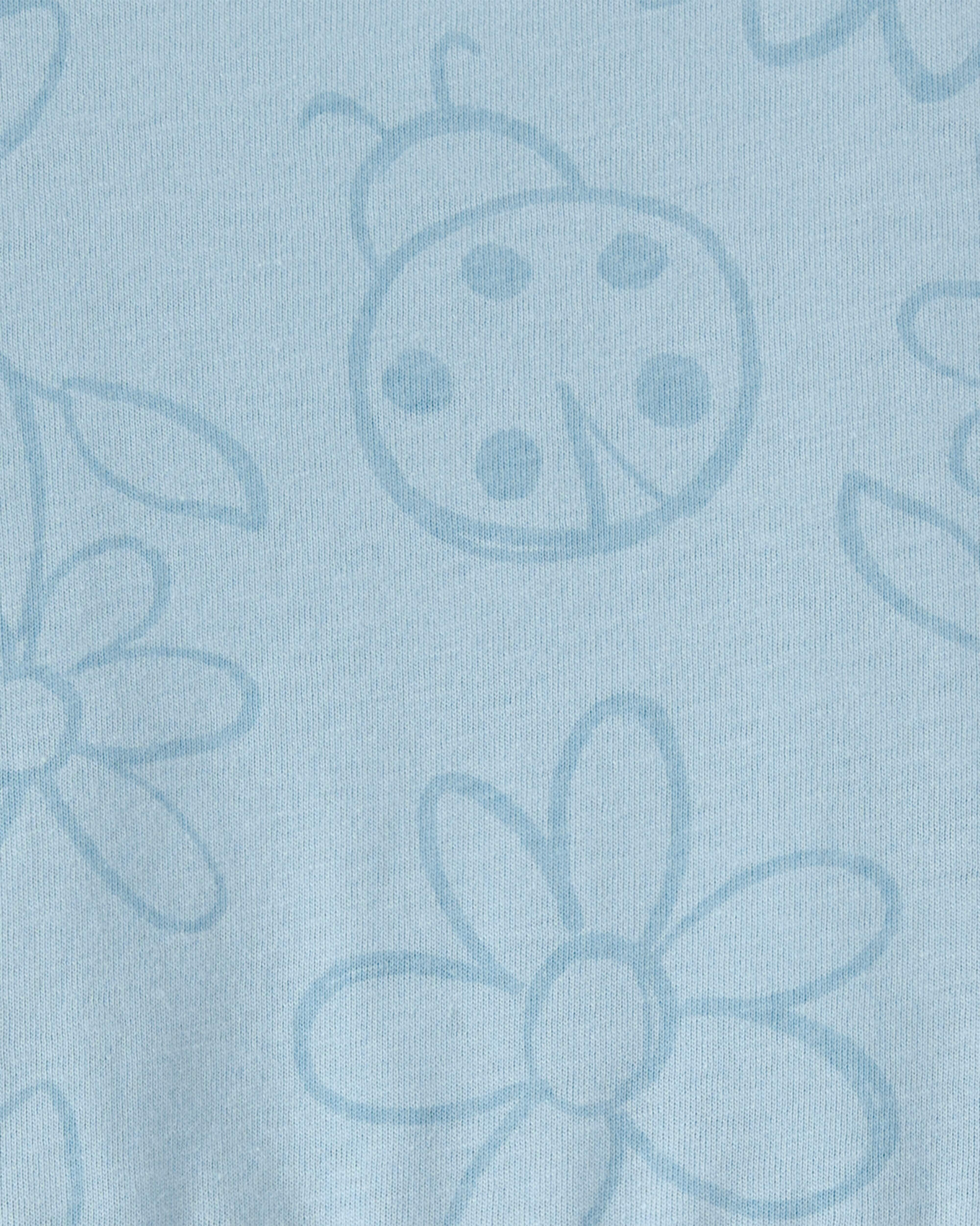 Toddler Girl Floral Ladybug Short-Sleeve Dress - Blue