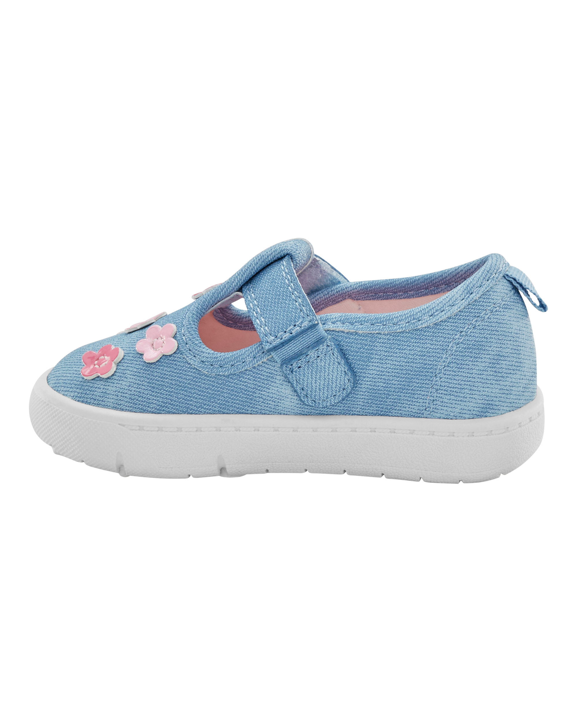 Baby Every Step® First Walker Floral Denim Sneakers - Blue