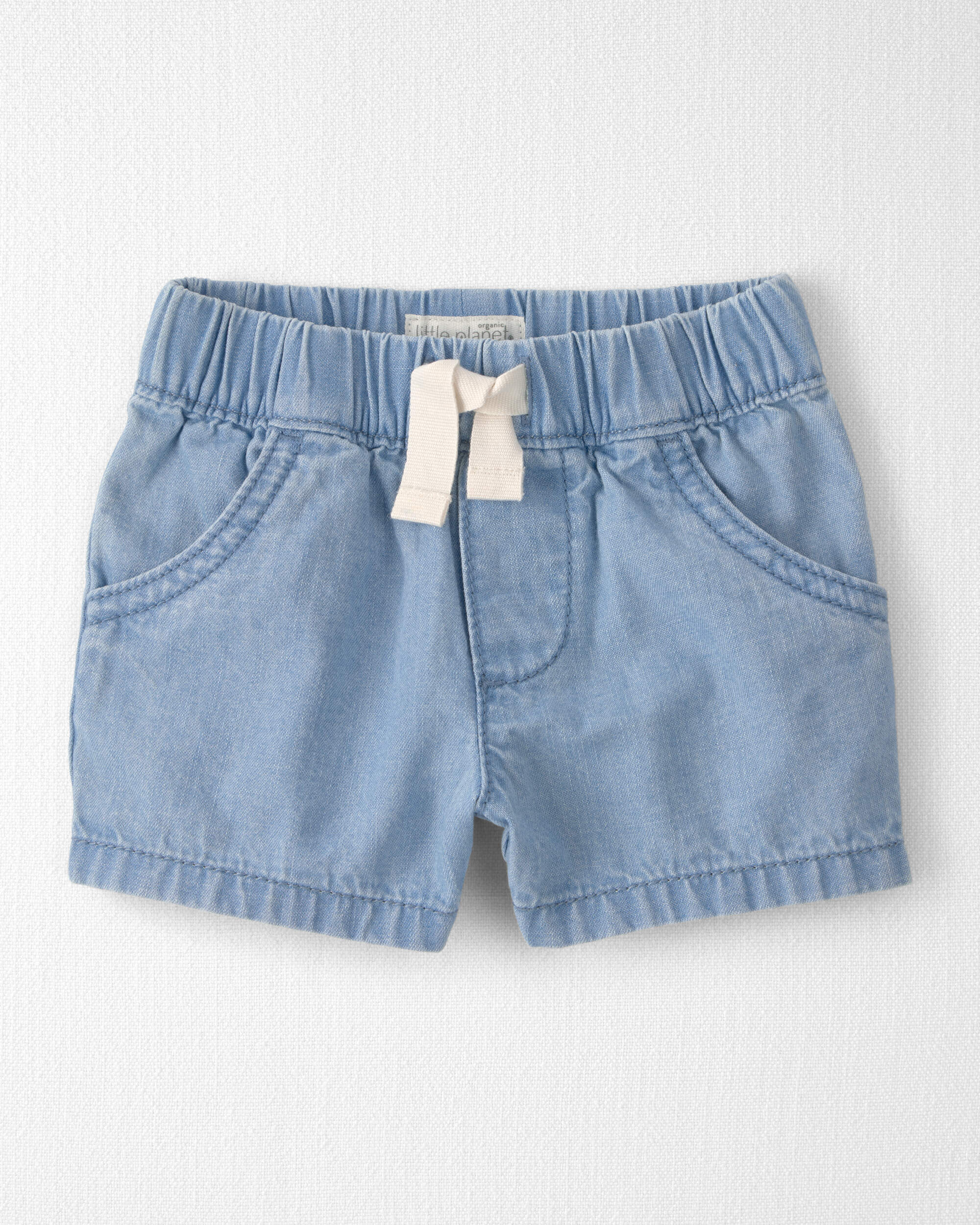 Baby Organic Cotton Chambray Shorts