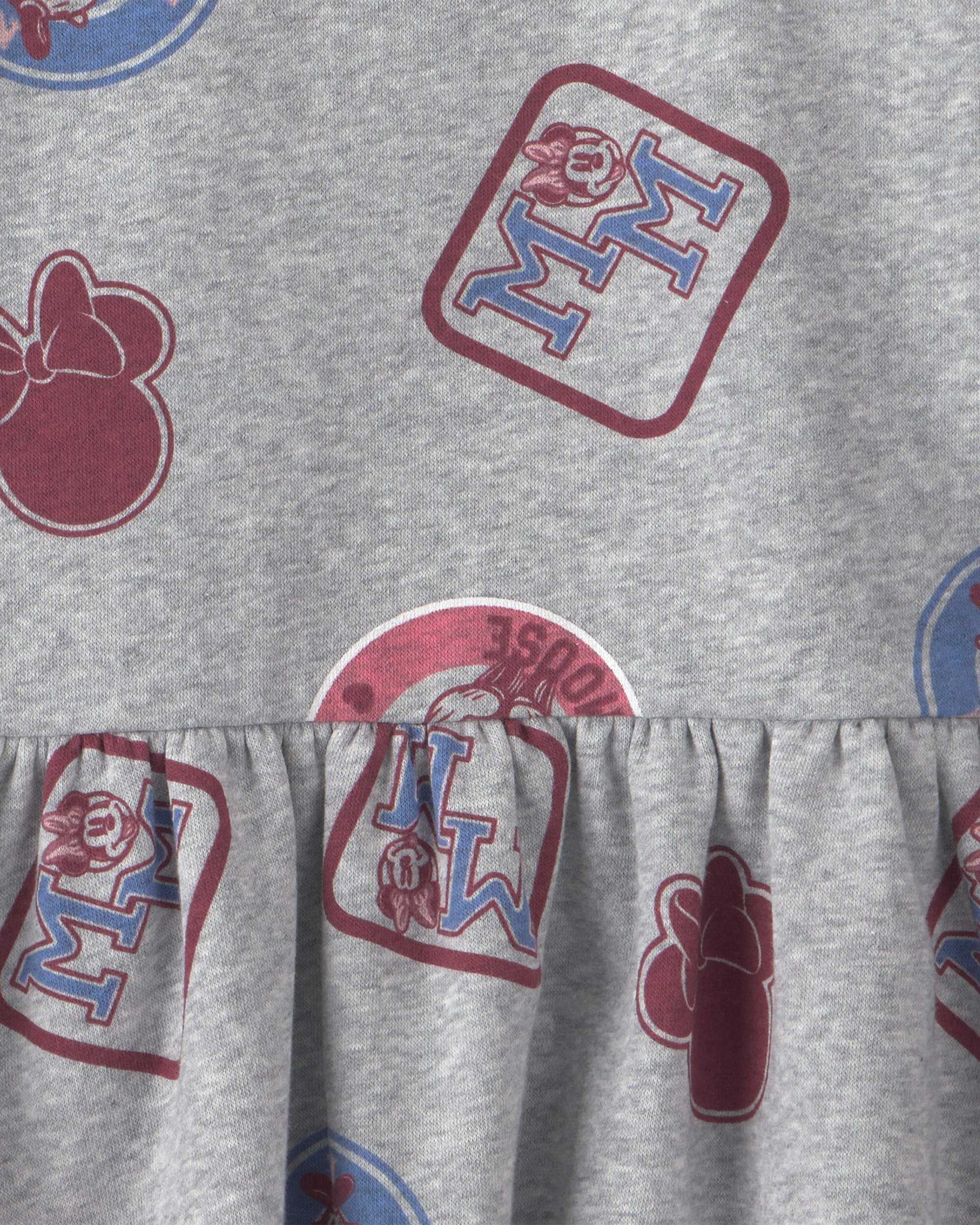 Toddler Girl Disney© Minnie Long-Sleeve Dress - Grey