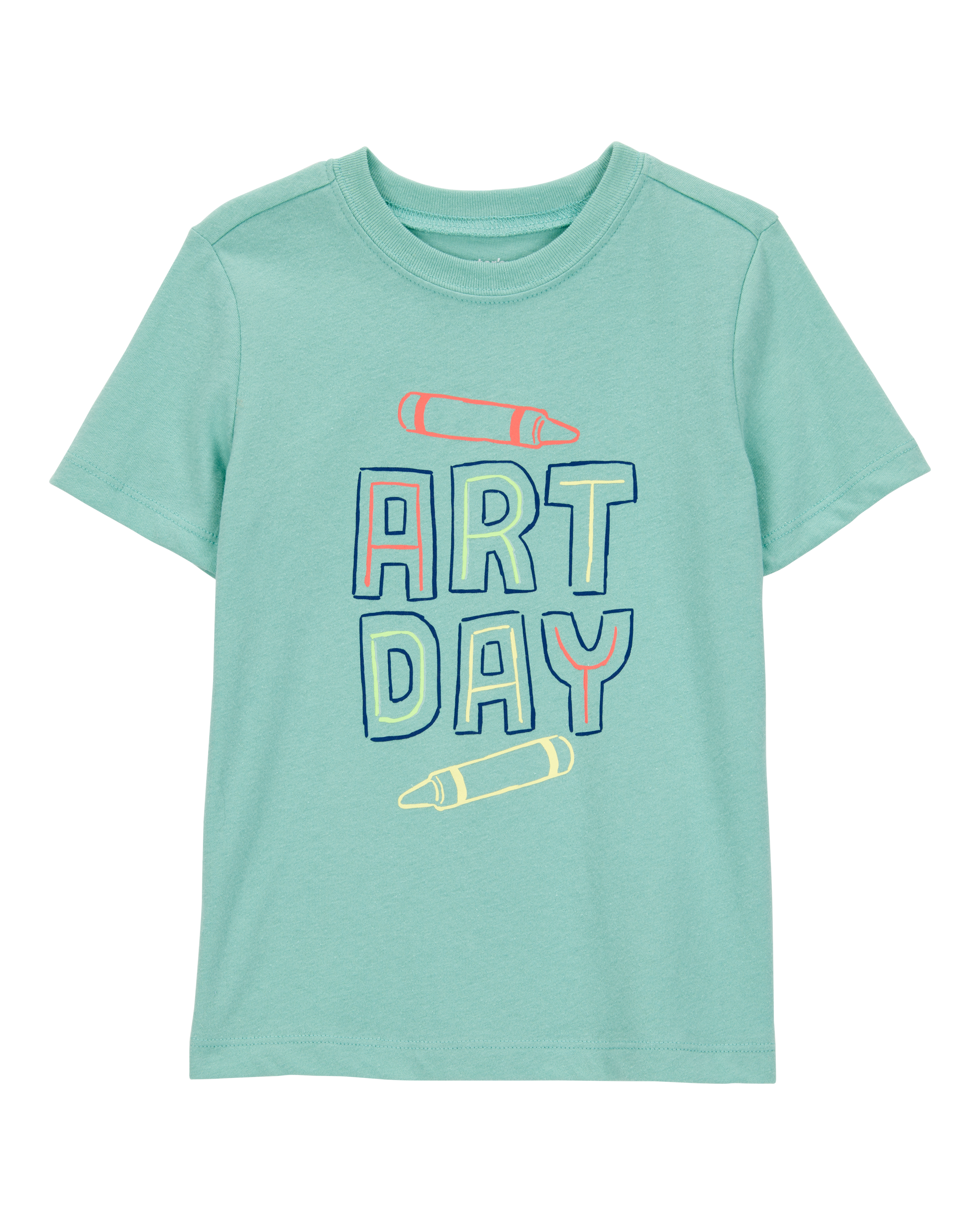 Toddler Art Day Short-Sleeve Graphic Tee - Teal