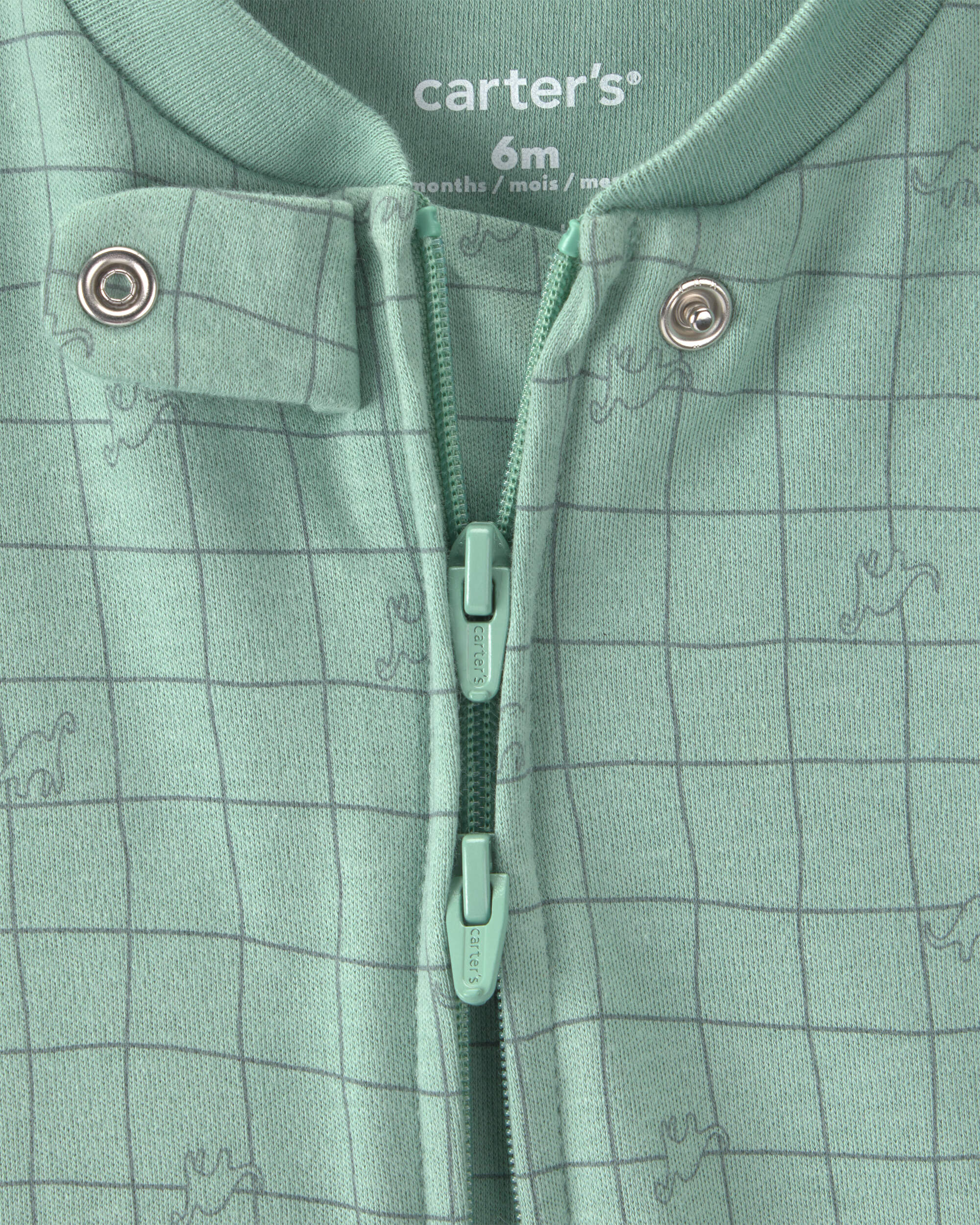 Baby Boy Dinosaur Snug Fit Sleeper - Green