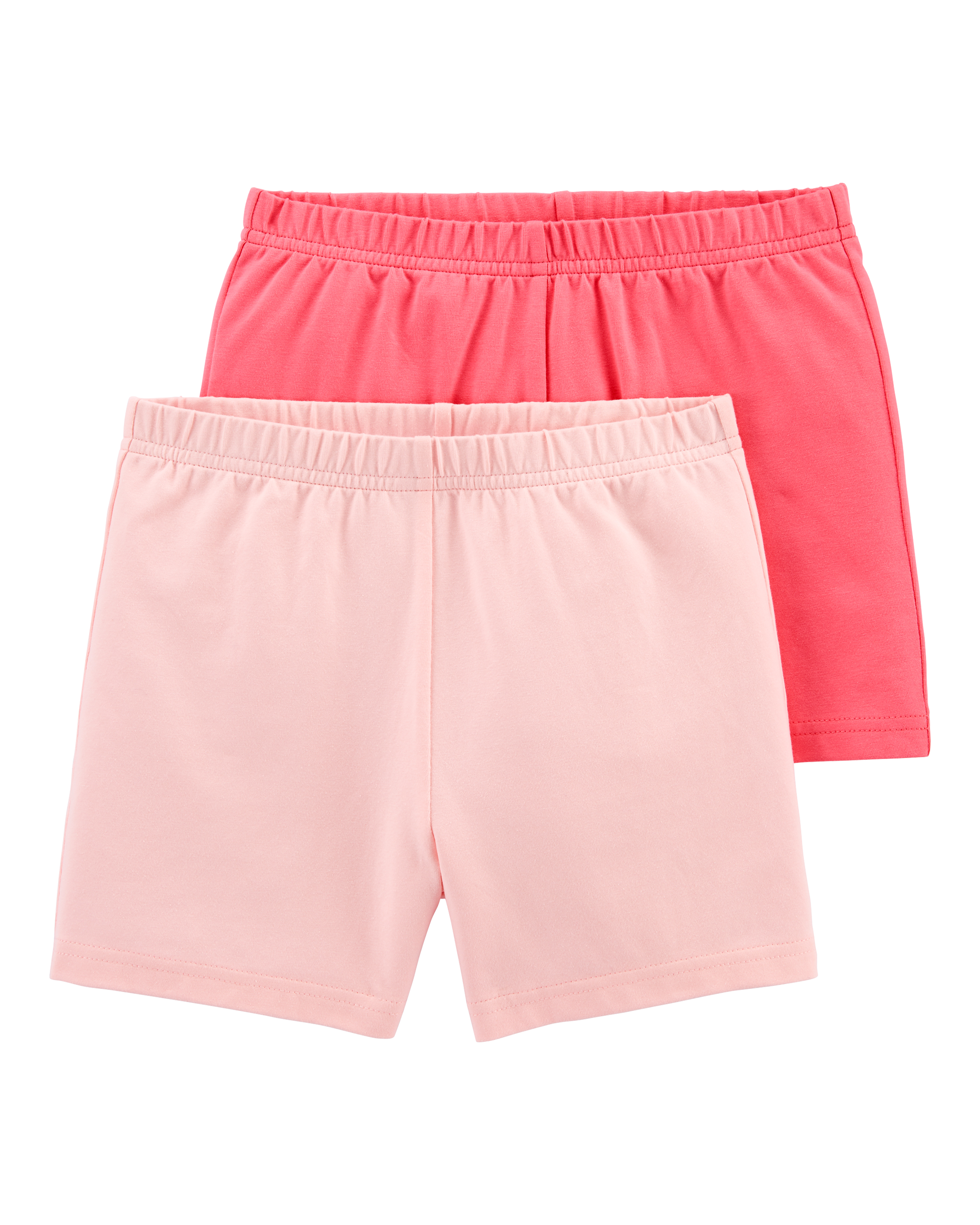 Girls 2-Pack Pink Bike Shorts