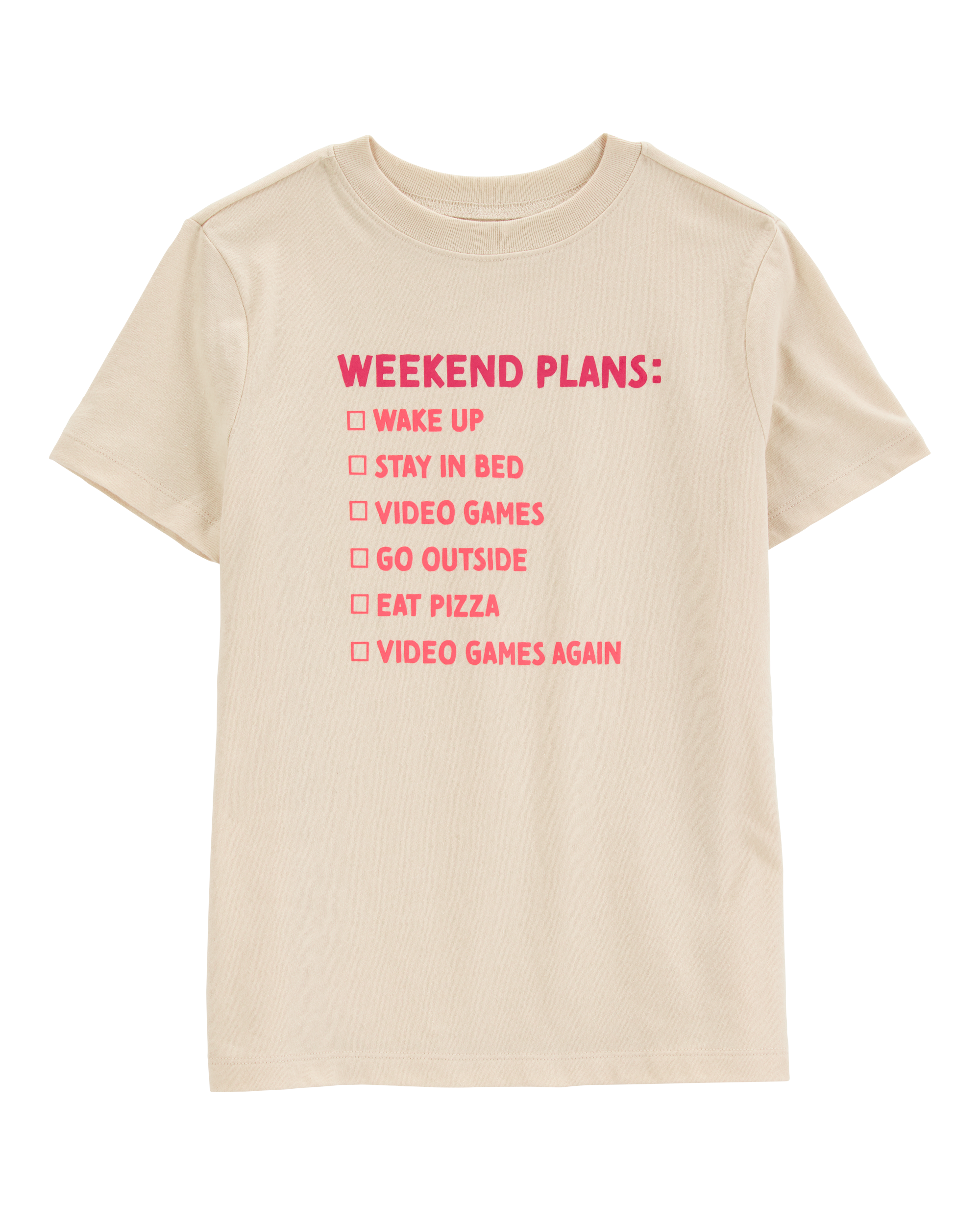 Kid Weekend Plans Short-Sleeve Graphic Tee