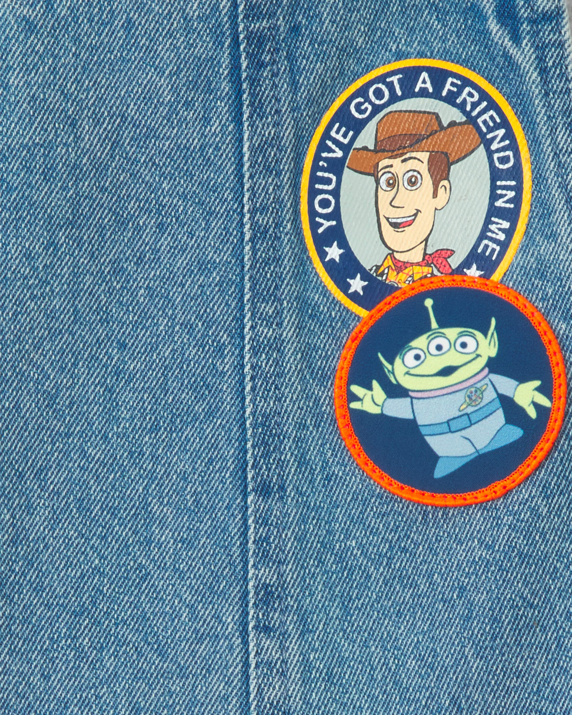 Toddler 2-Piece Pixar© Toy Story Denim Overall Set - Medium Wash