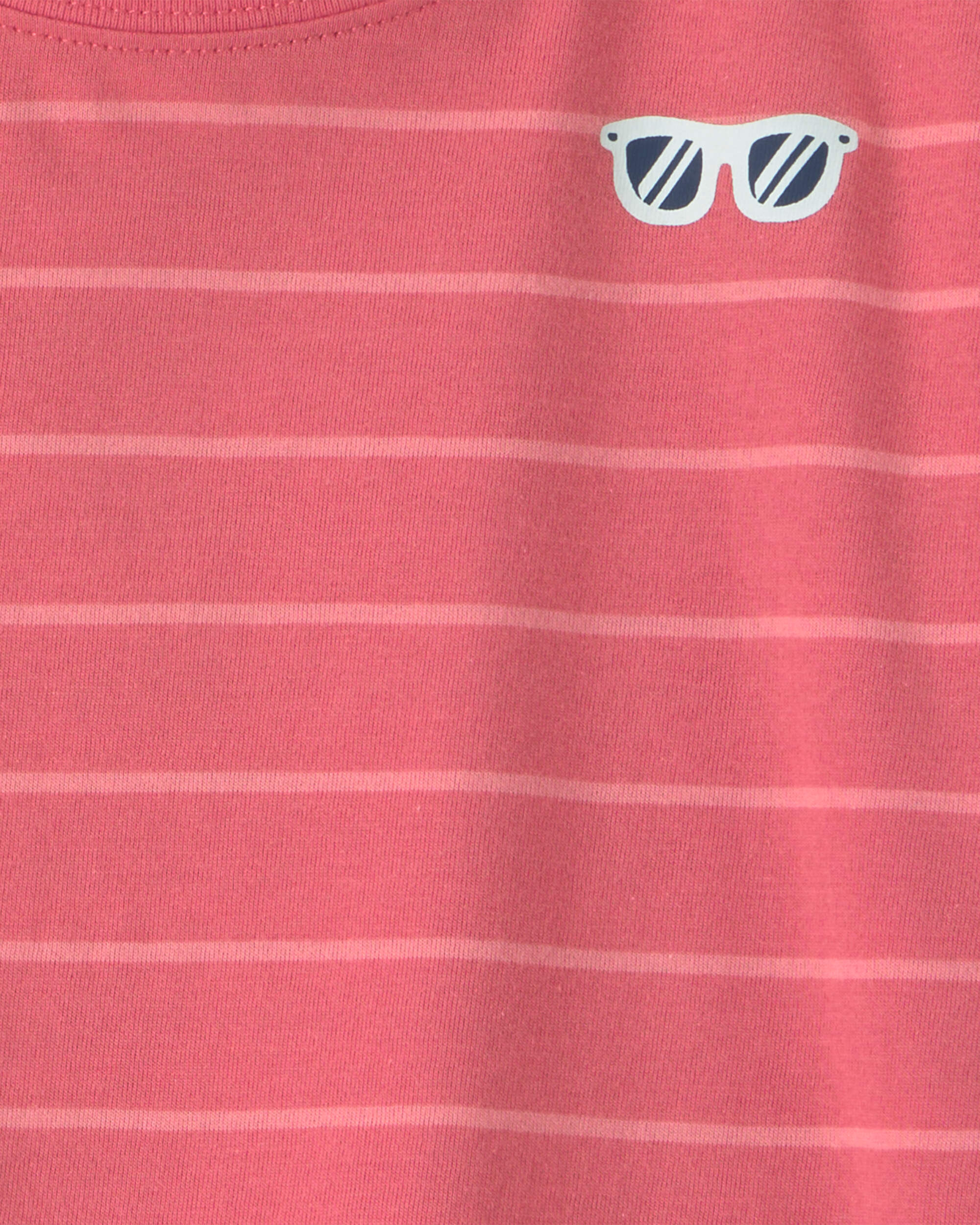 Baby Boy Coral Striped Set - Orange