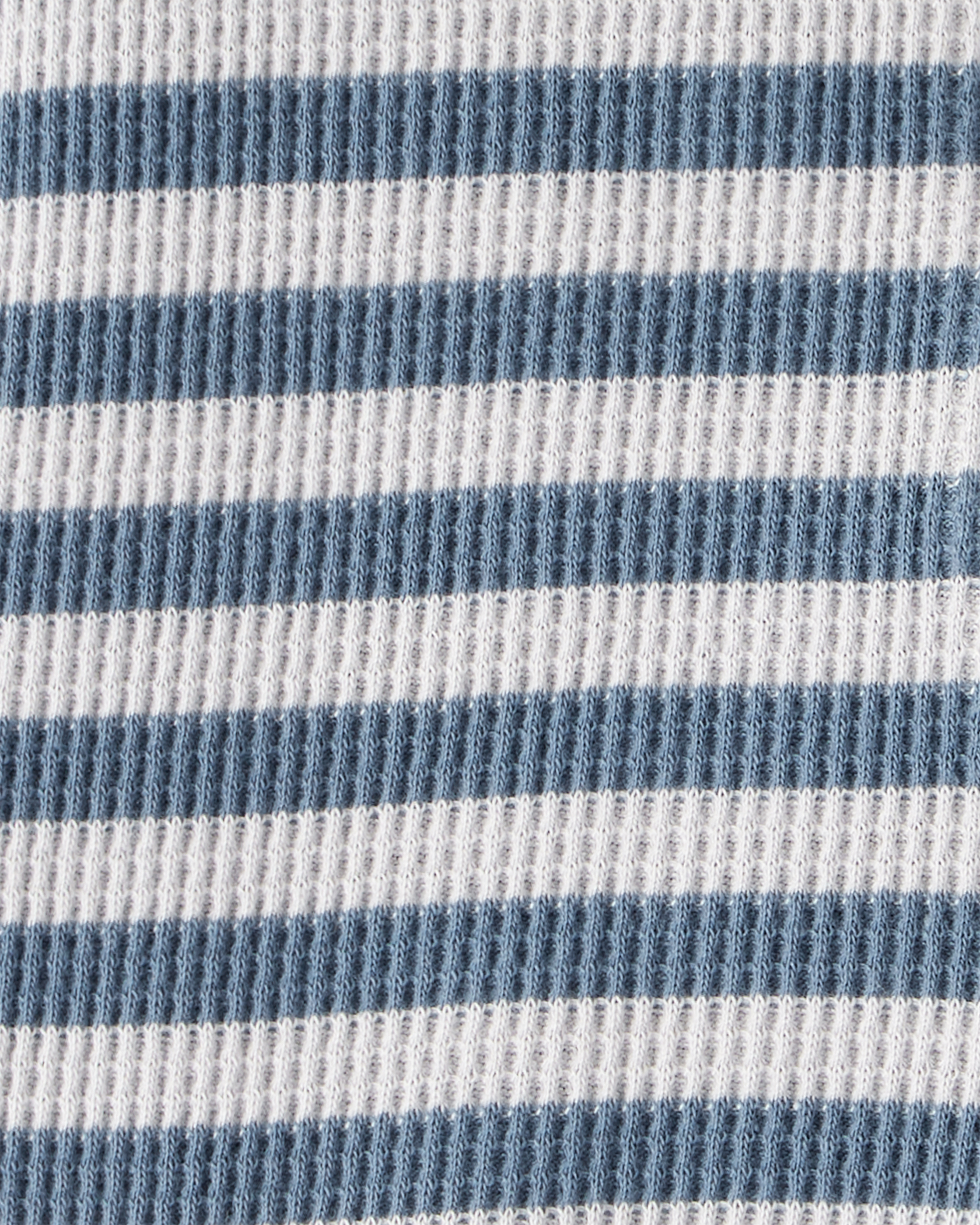 Baby Organic Cotton Sleep & Play Pyjamas Blue Stripes