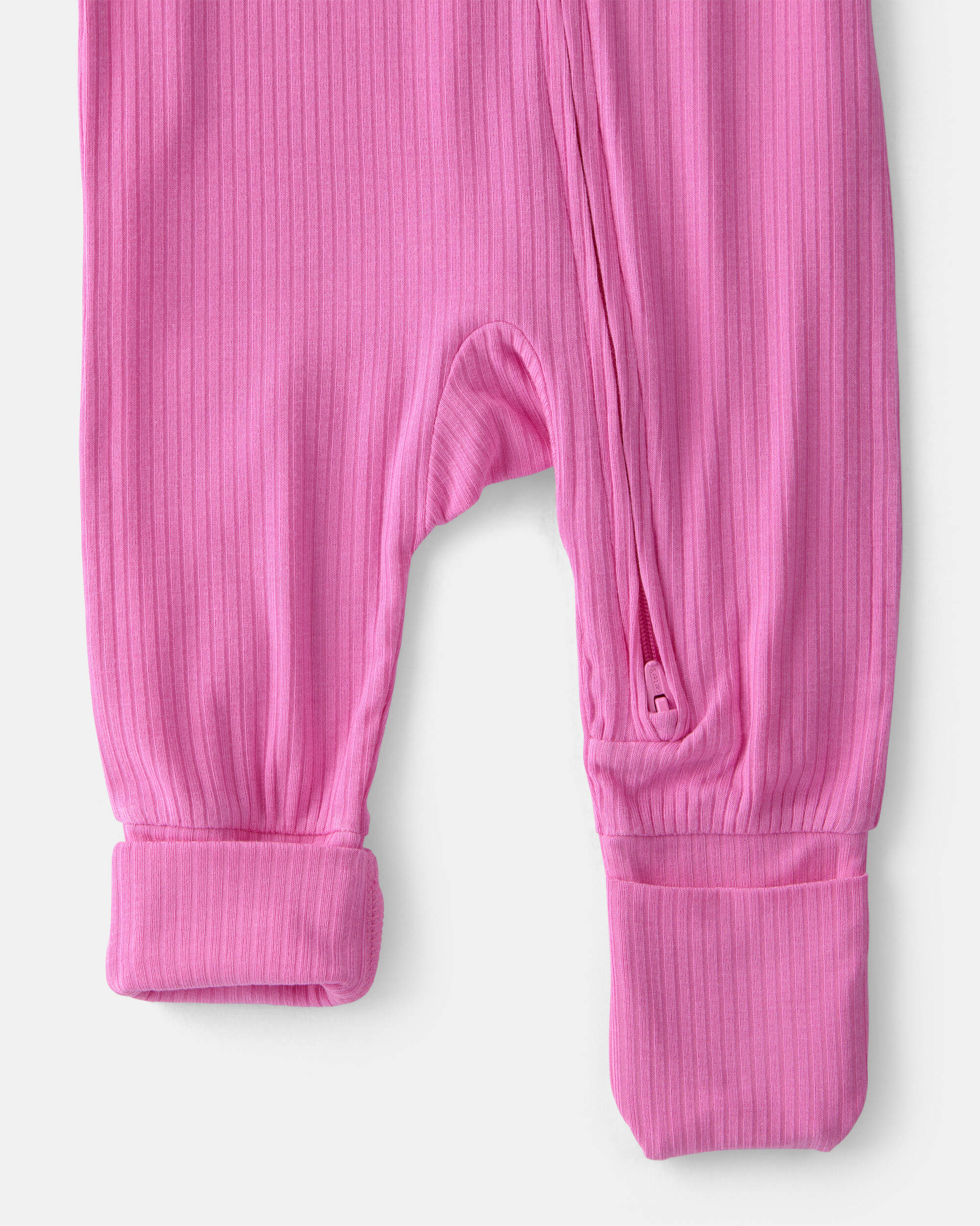 Baby Girl PurelySoft 2-Way Zip Snug Fit Sleeper - Pink