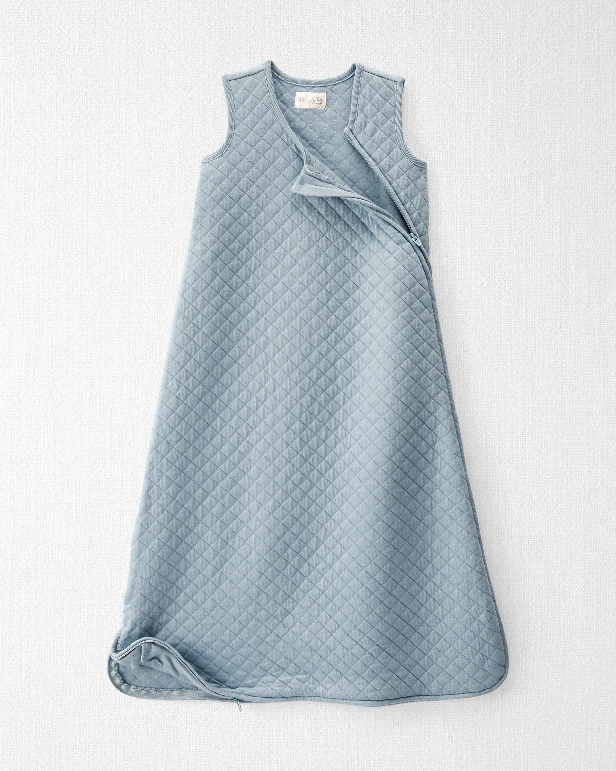 Baby Double Knit Zip Wearable Blanket Blue Creek