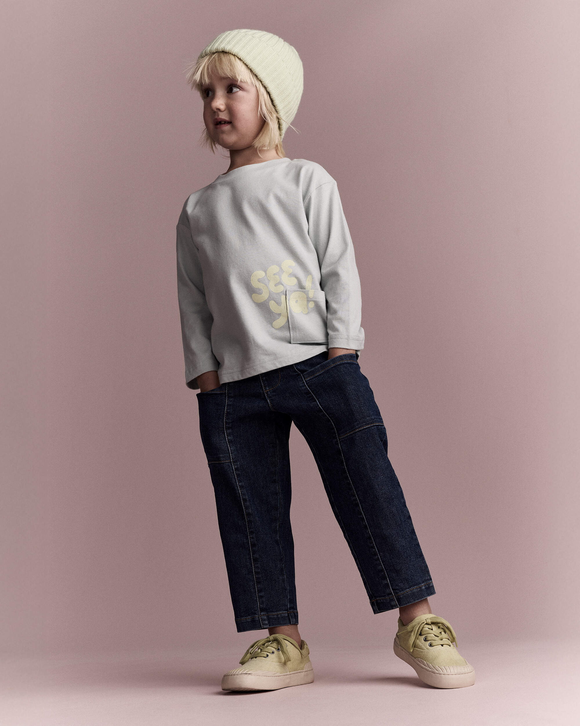 Toddler Pocket Pant Denim - Blue