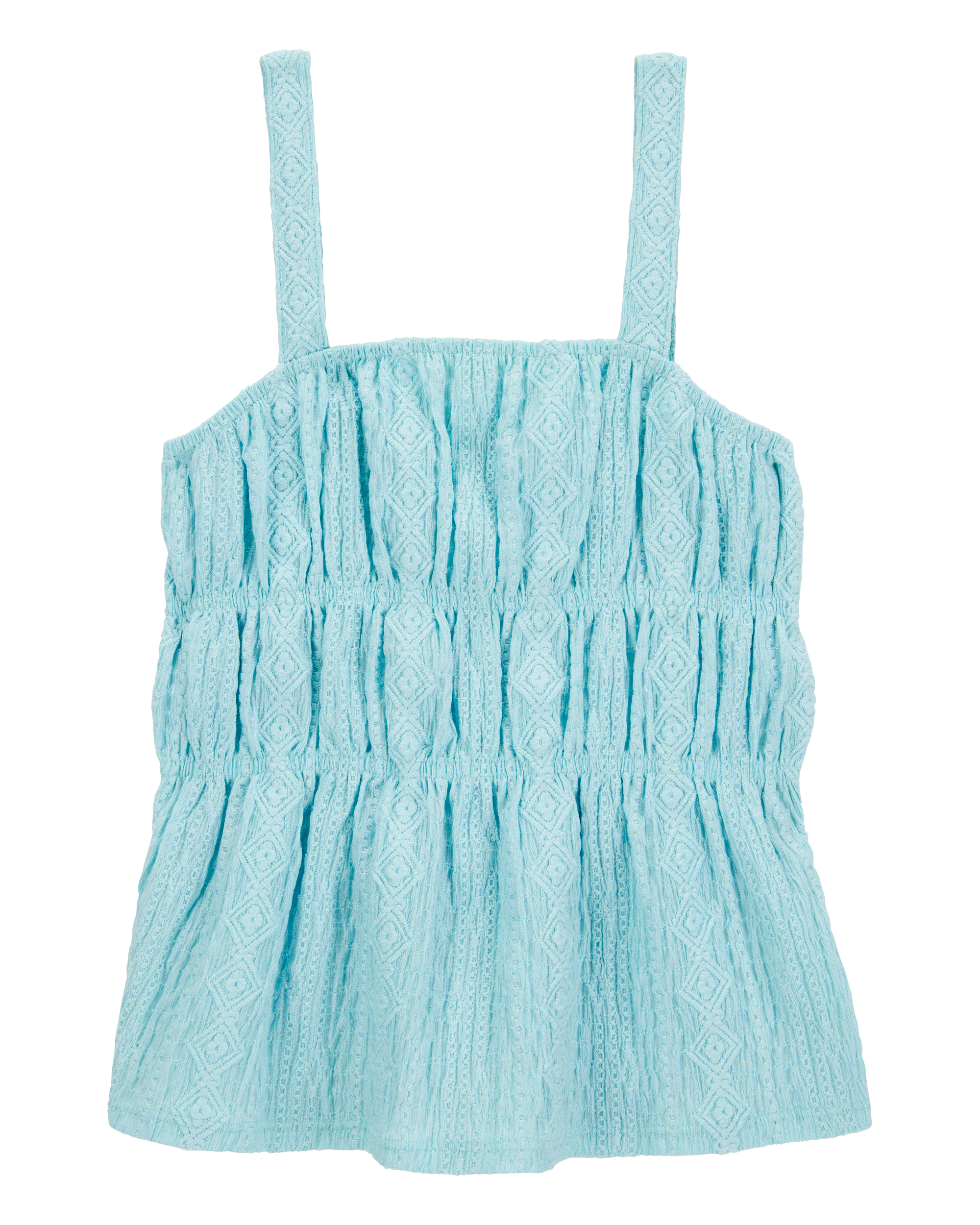 Kid Ruched Textured Tank