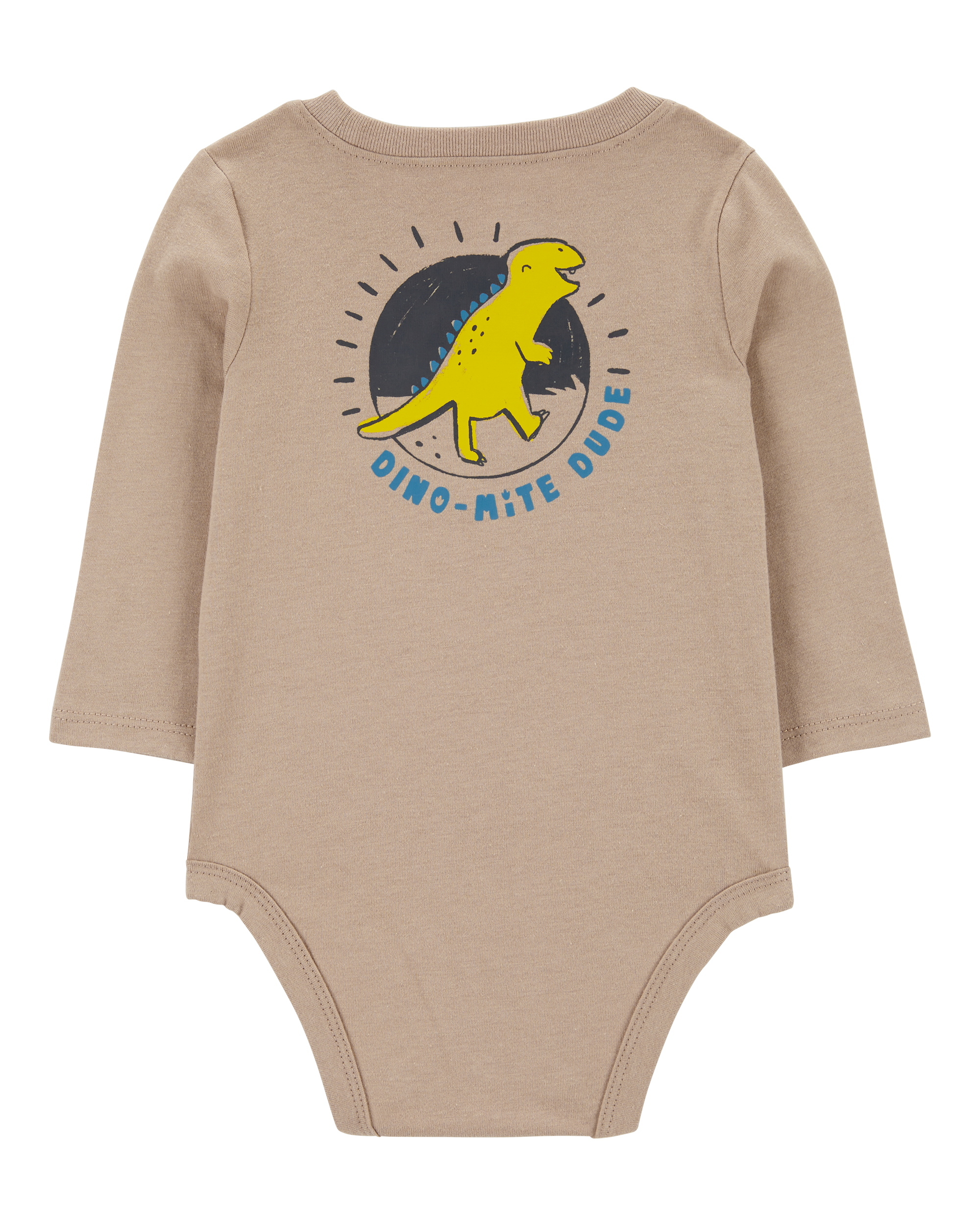 Baby Dino-Mite Dude Dinosaur Long-Sleeve Bodysuit