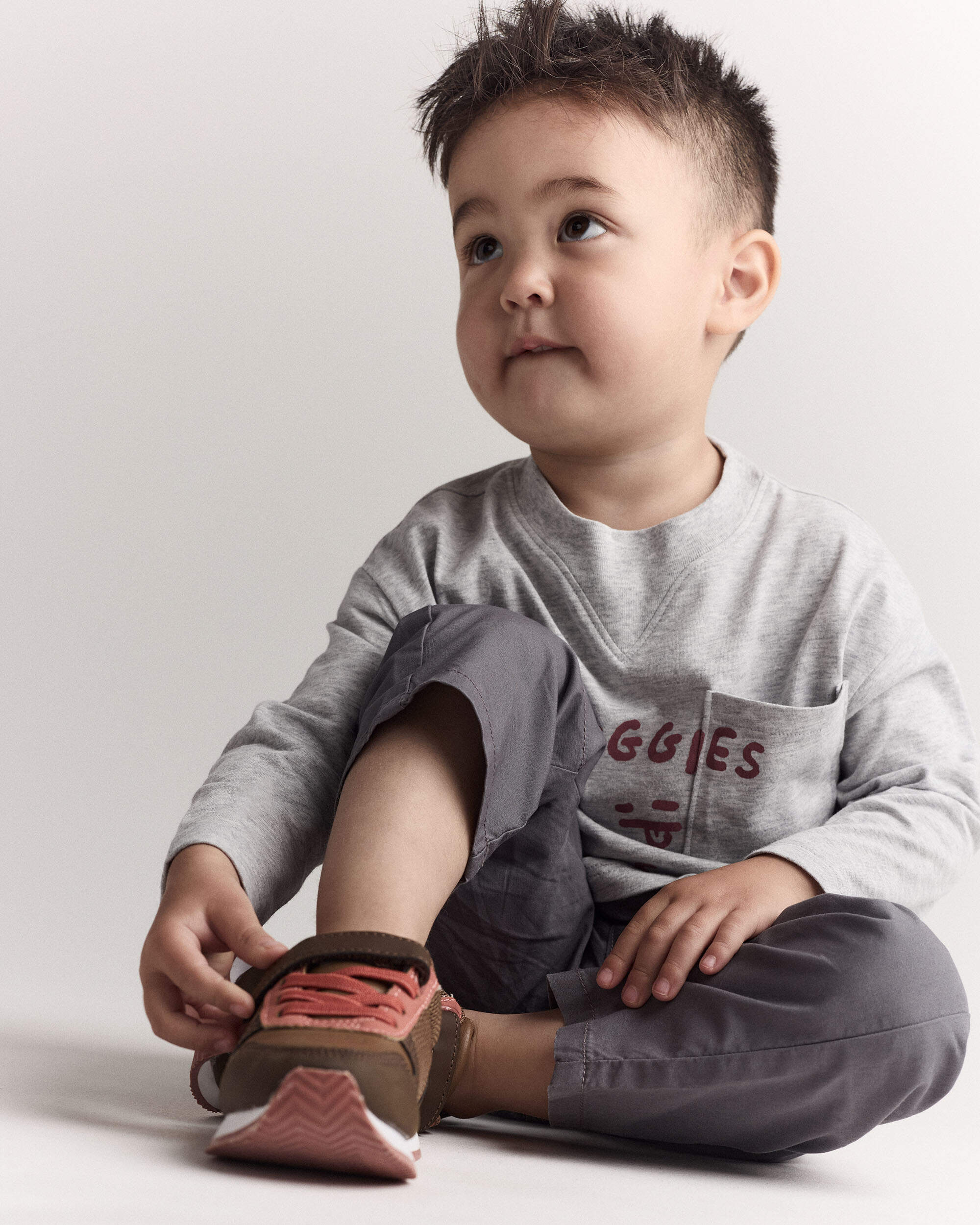 Toddler Boy Dart Pant - Grey