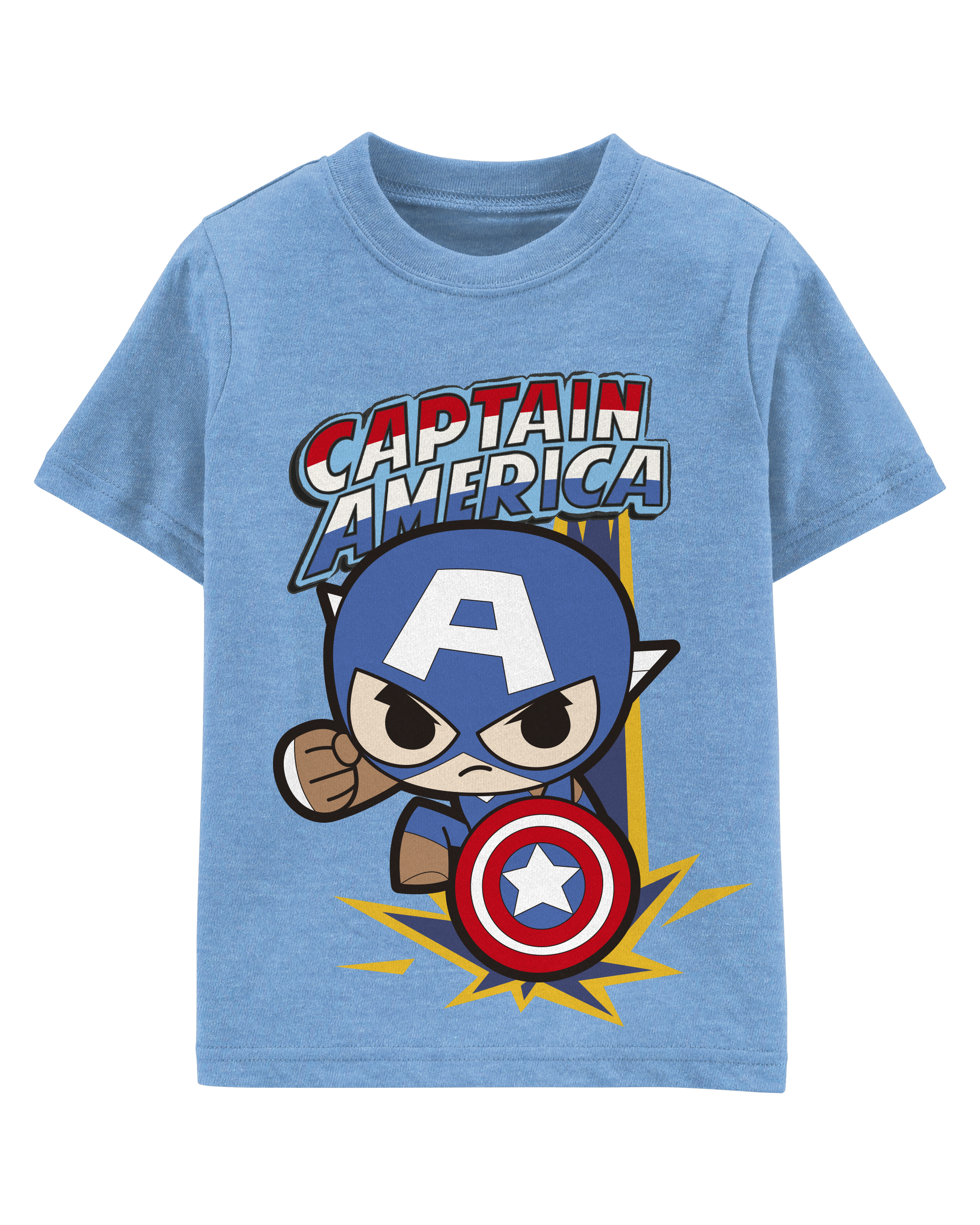 Toddler Marvel™ Captain America Short-Sleeve Graphic Tee - Blue