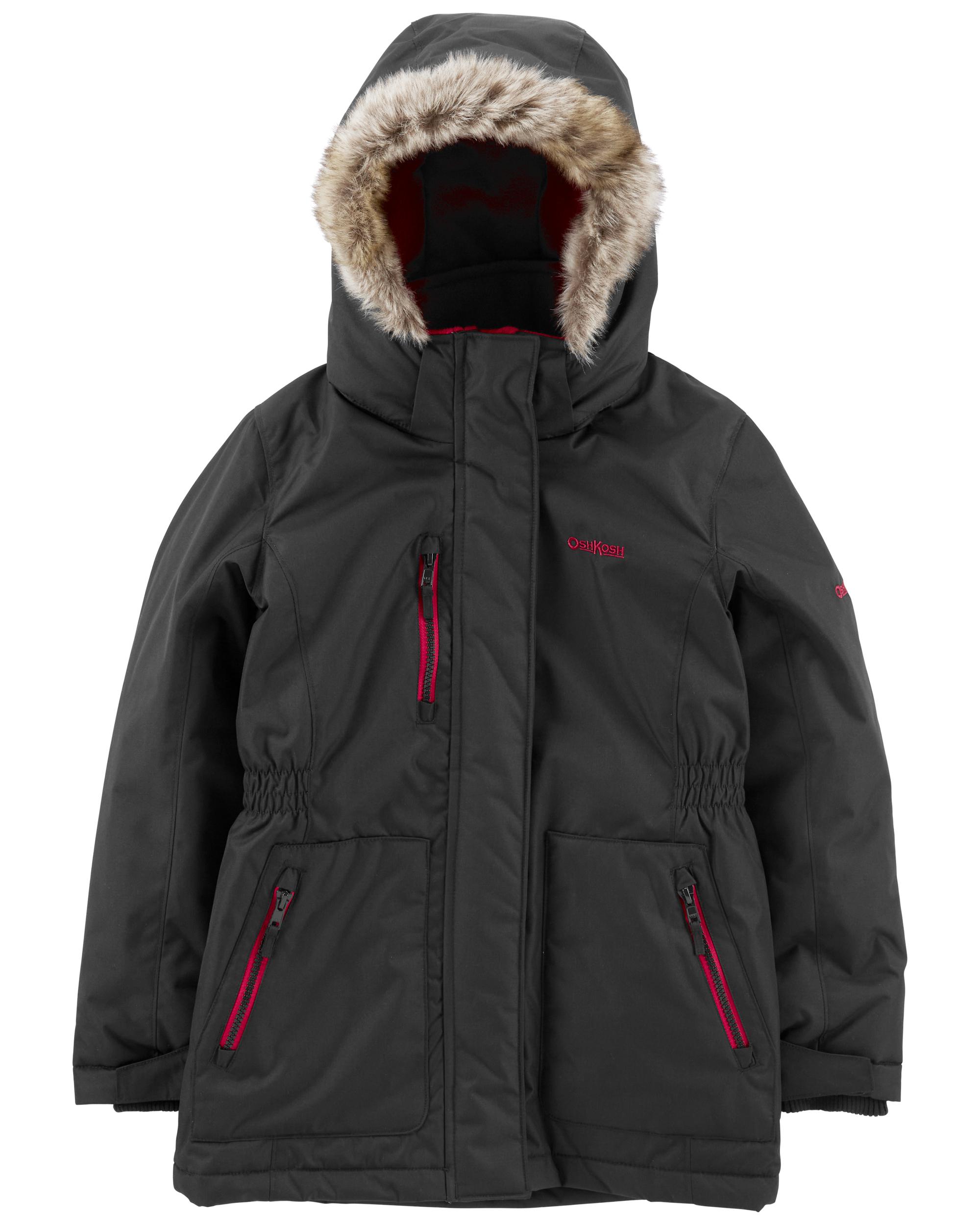 Parka Bébé Carter's Avec Bordure Fausse Fourrure - Taille 4T - Bleu - Neuf Avec étiquettes