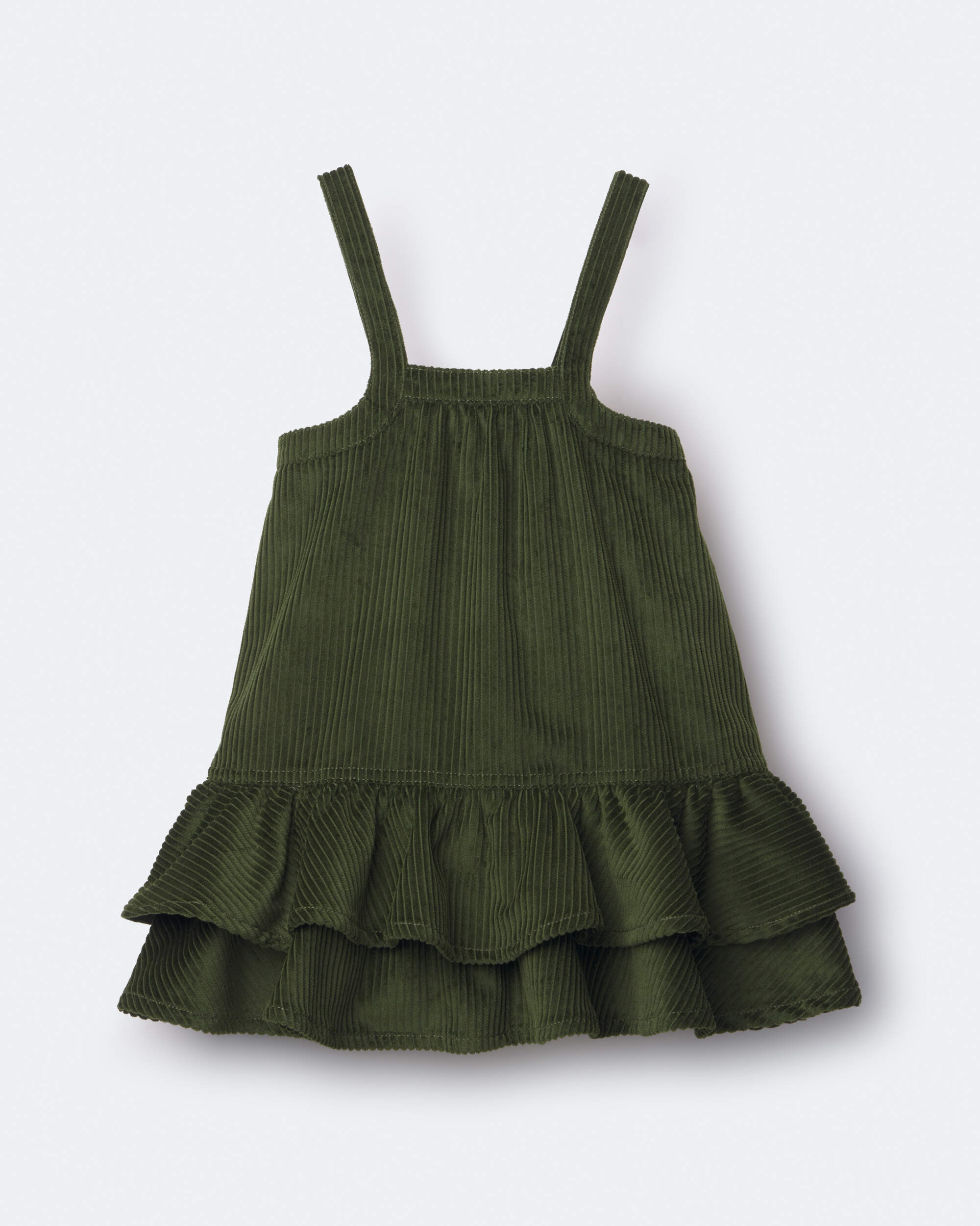 Toddler Girl Ruffle Skirtall - Olive