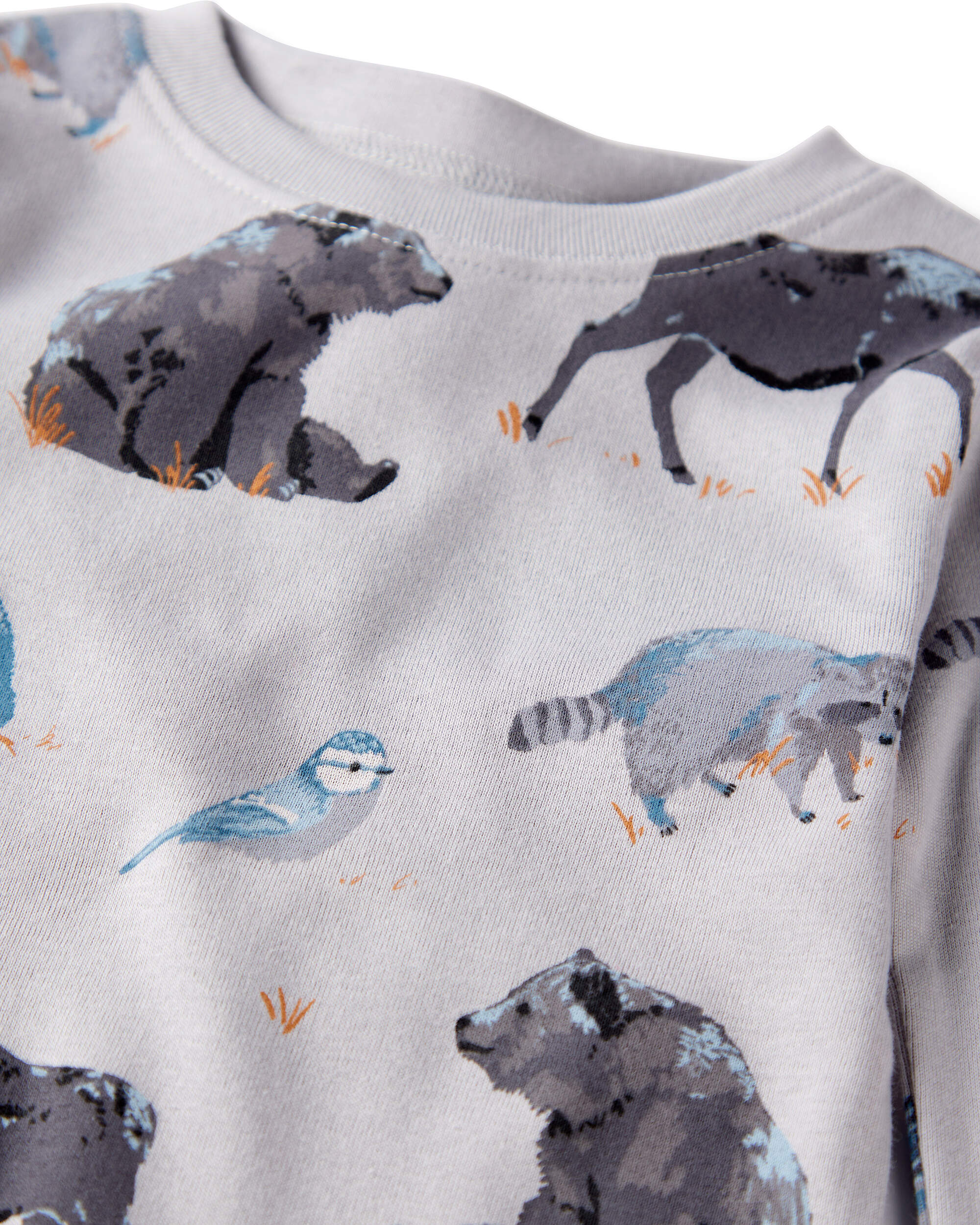 Kid Organic Cotton Pyjamas Midnight Forest Print