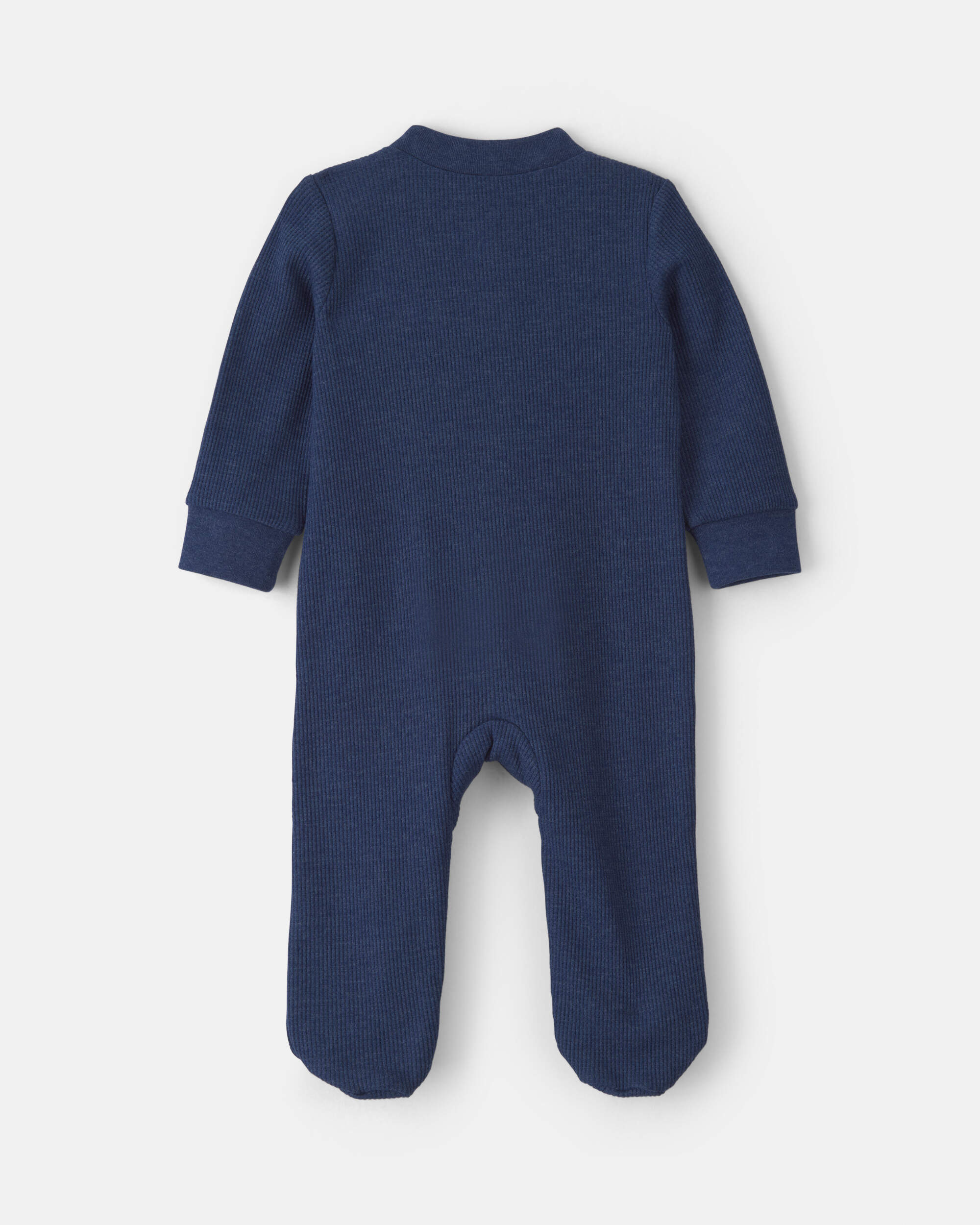 Baby Boy Yeti Cotton 2-Way Zip Thermal Sleeper - Navy