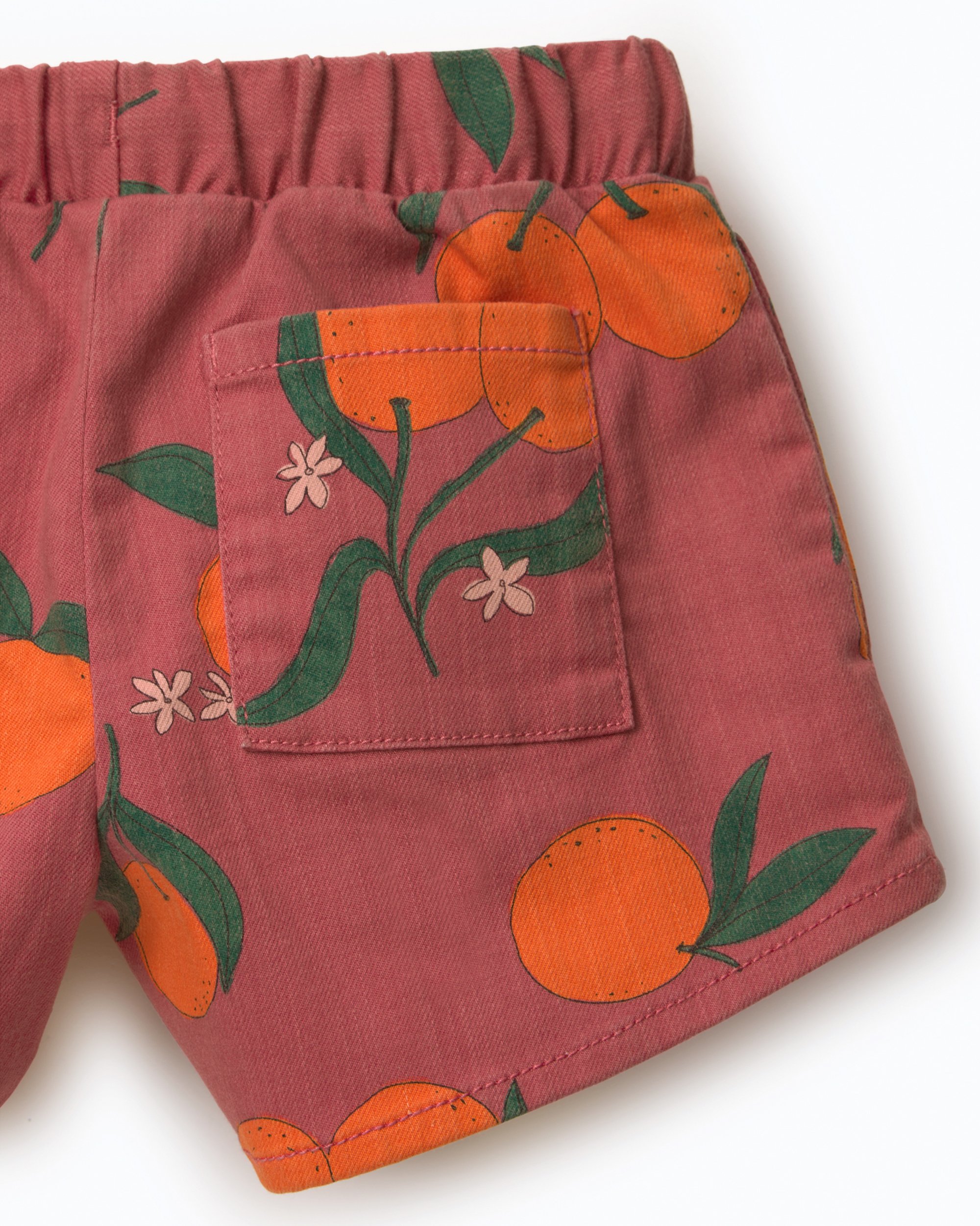Toddler Girl A-Line Shorts Clementine Grove Print - Burgundy