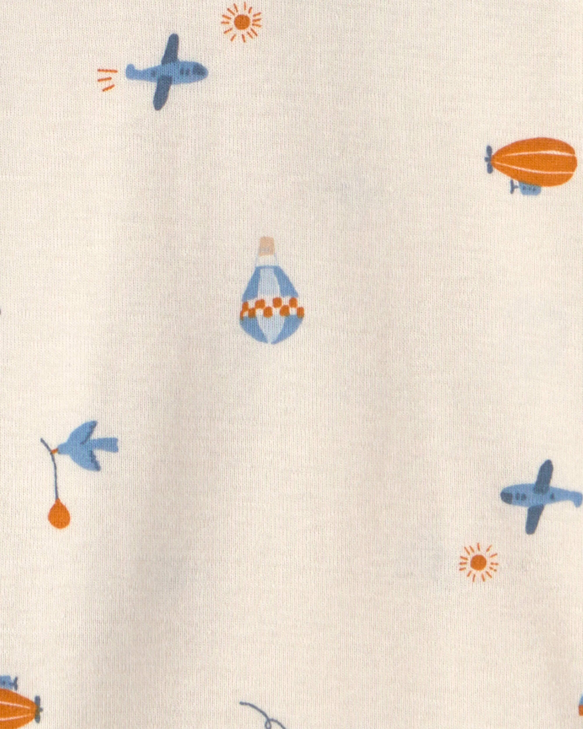 Baby Boy 5-Pack Airplane Multipack Bodysuits