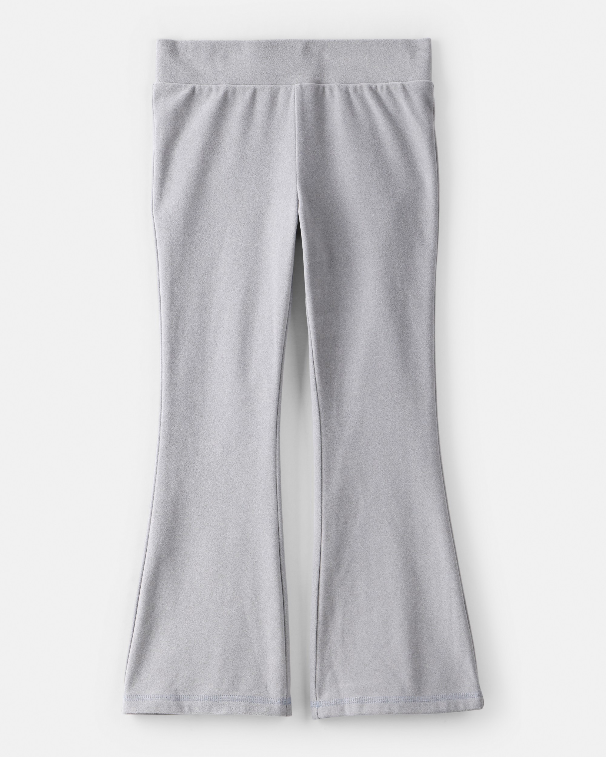 Girls Microfleece Flare Pants - Grey