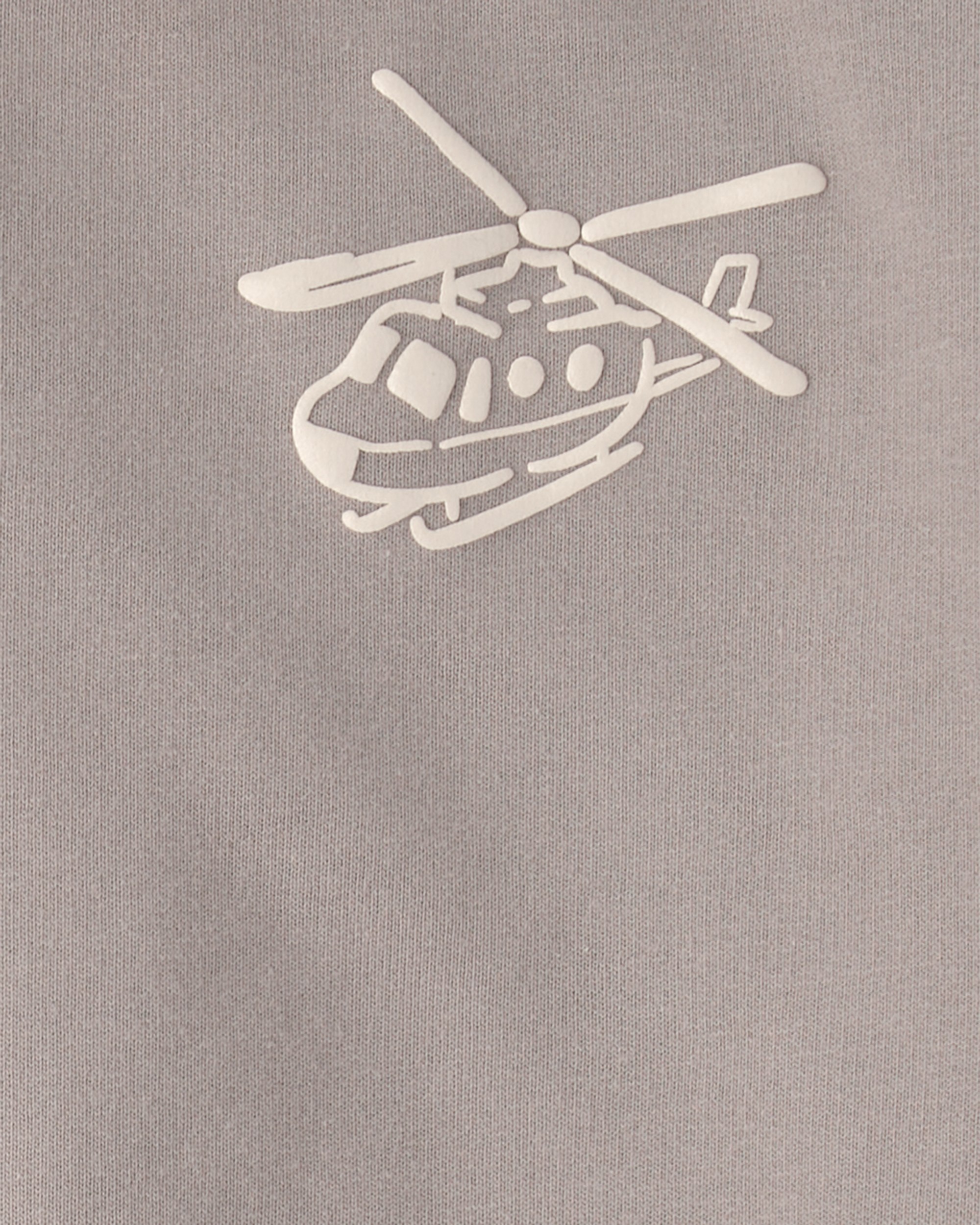 Baby Boy Helicopter French Terry Sweatshirt & Pant Set - Grey