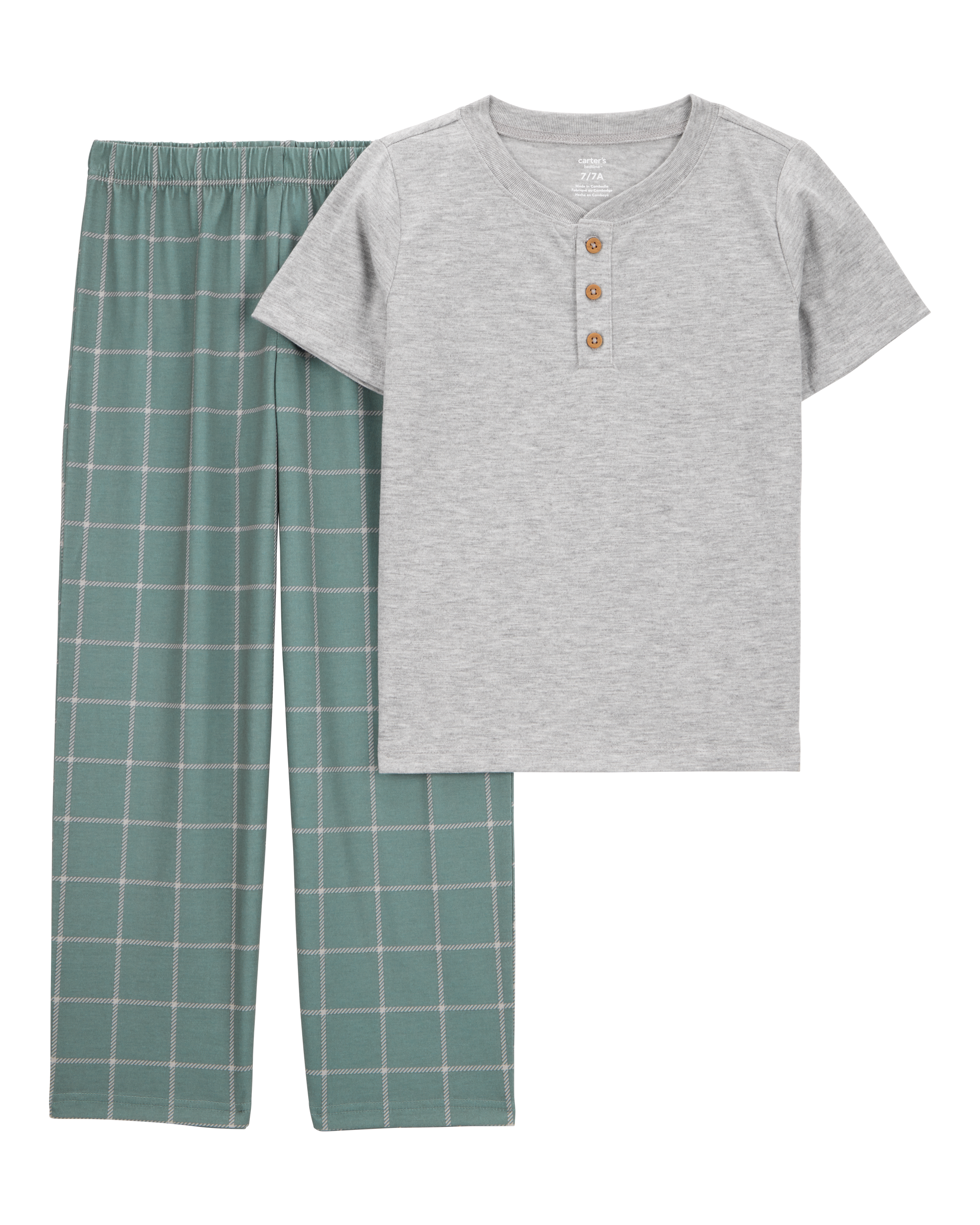 Kid Plaid Loose Fit 2-Piece Pyjamas