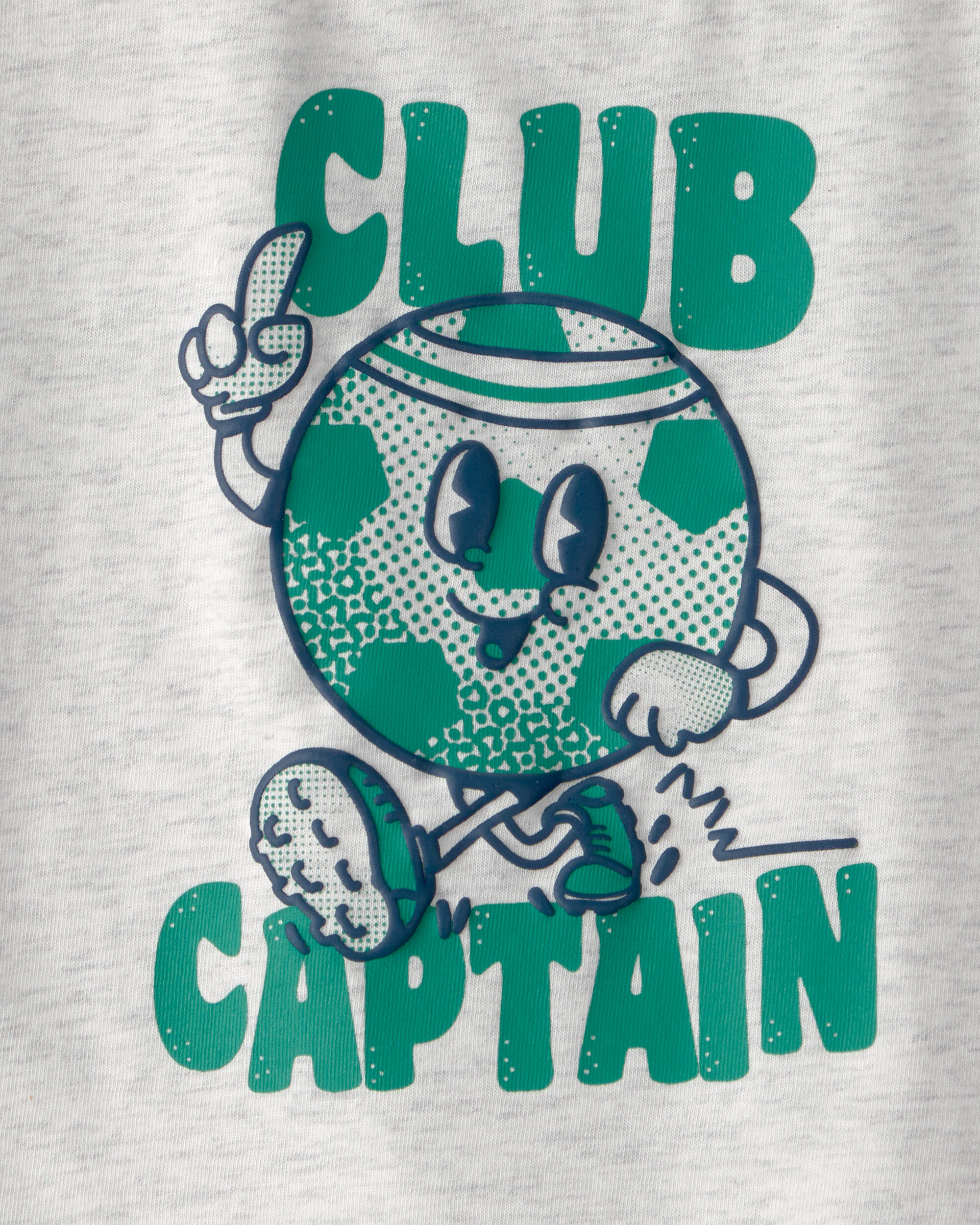 Baby Boy 'Club Captain' Graphic Tee - Grey