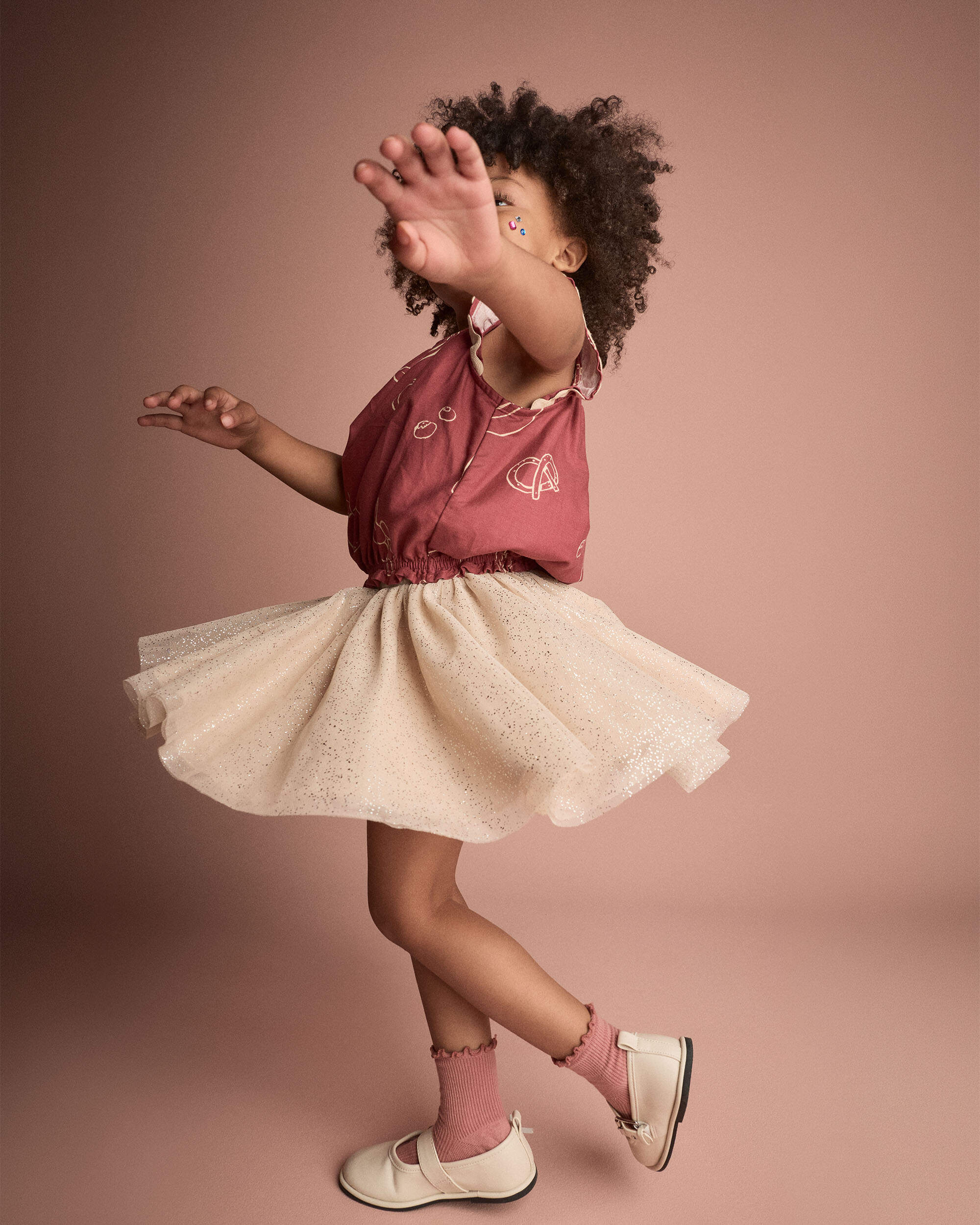 Toddler Girl Avenue Twirl™ Mini Skirt - Khaki
