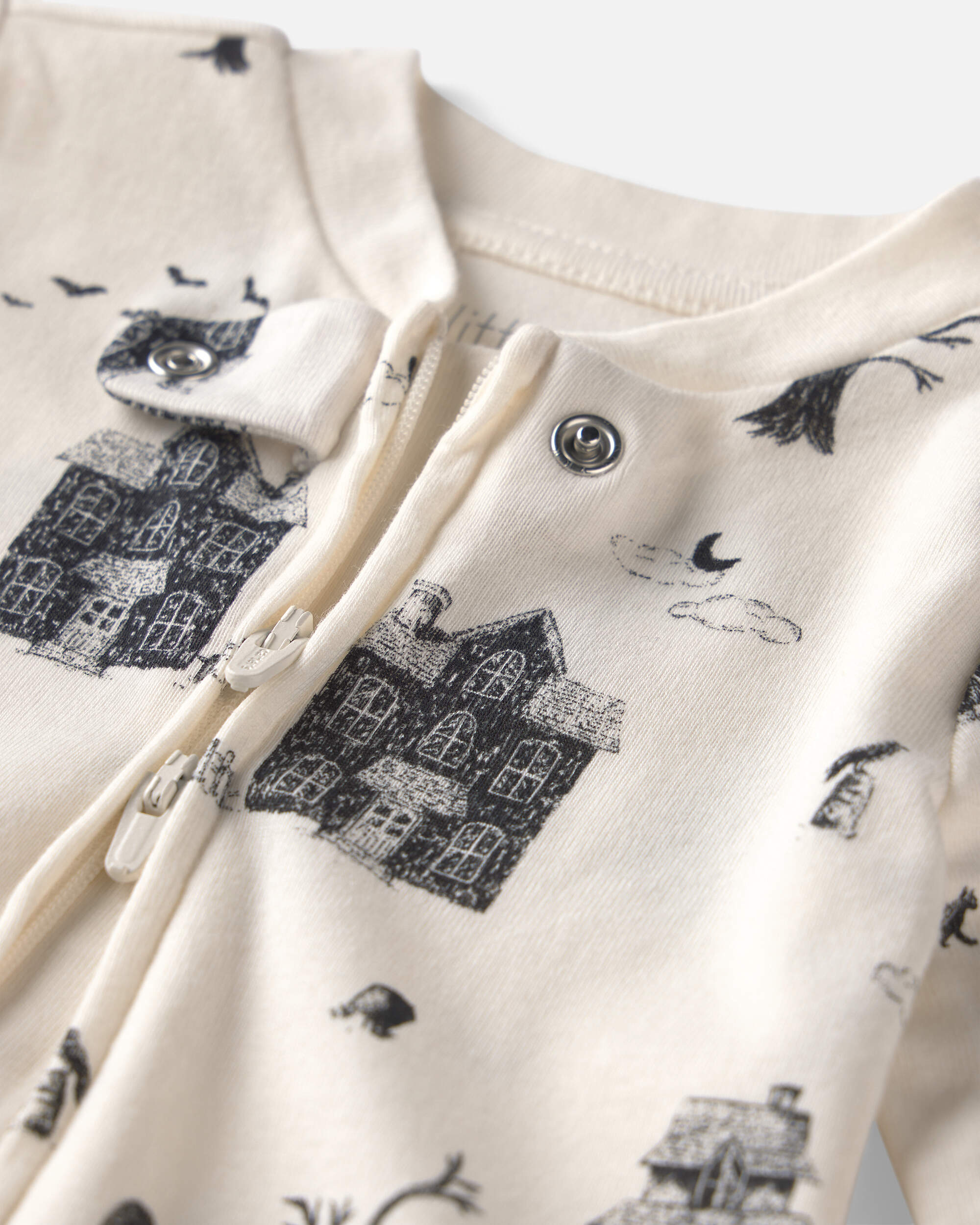 Baby Organic Cotton Sleeper Spooky Village
