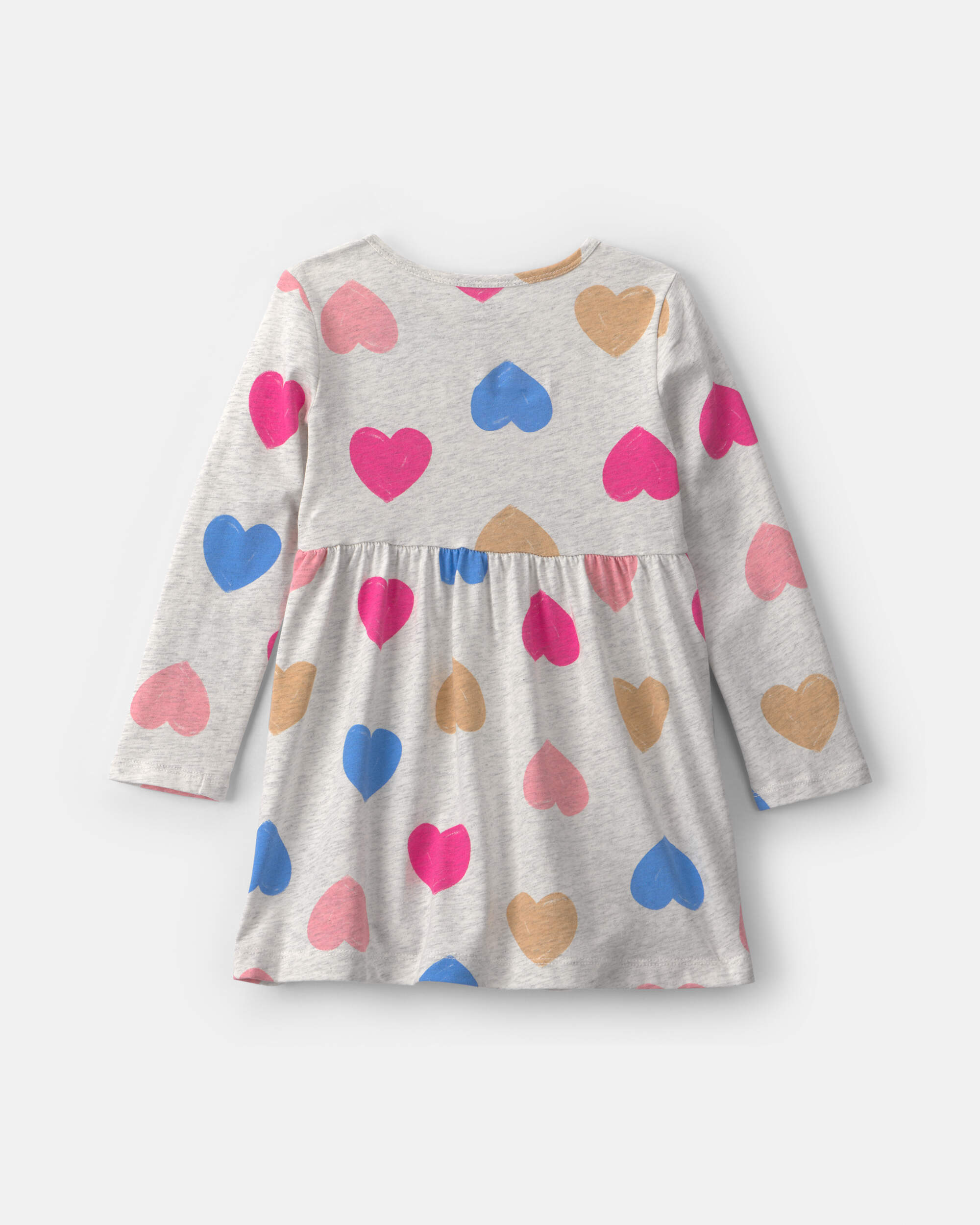 Toddler Girl Heart Long-Sleeve Dress