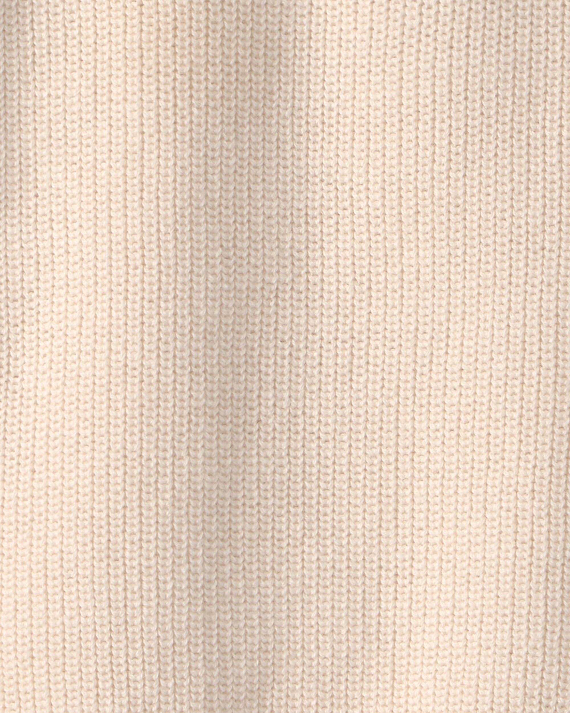 Toddler Boy Organic Cotton Zip-Up Jacket Cream