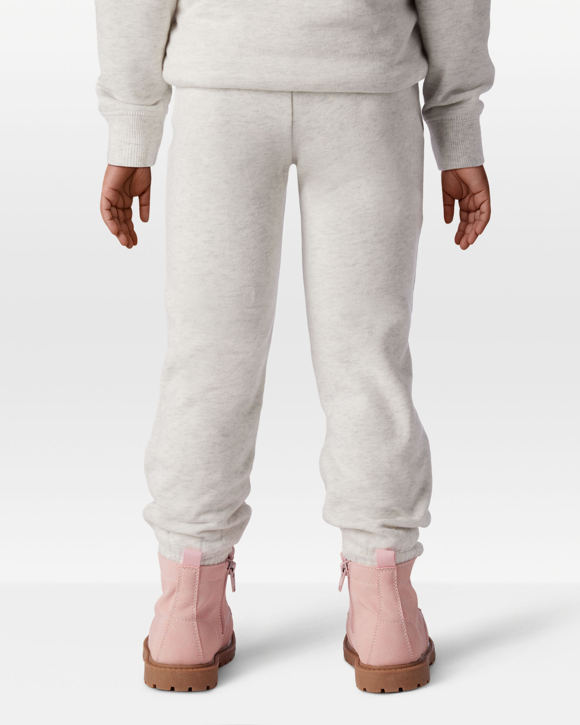 Toddler Girl Cotton Joggers - Grey