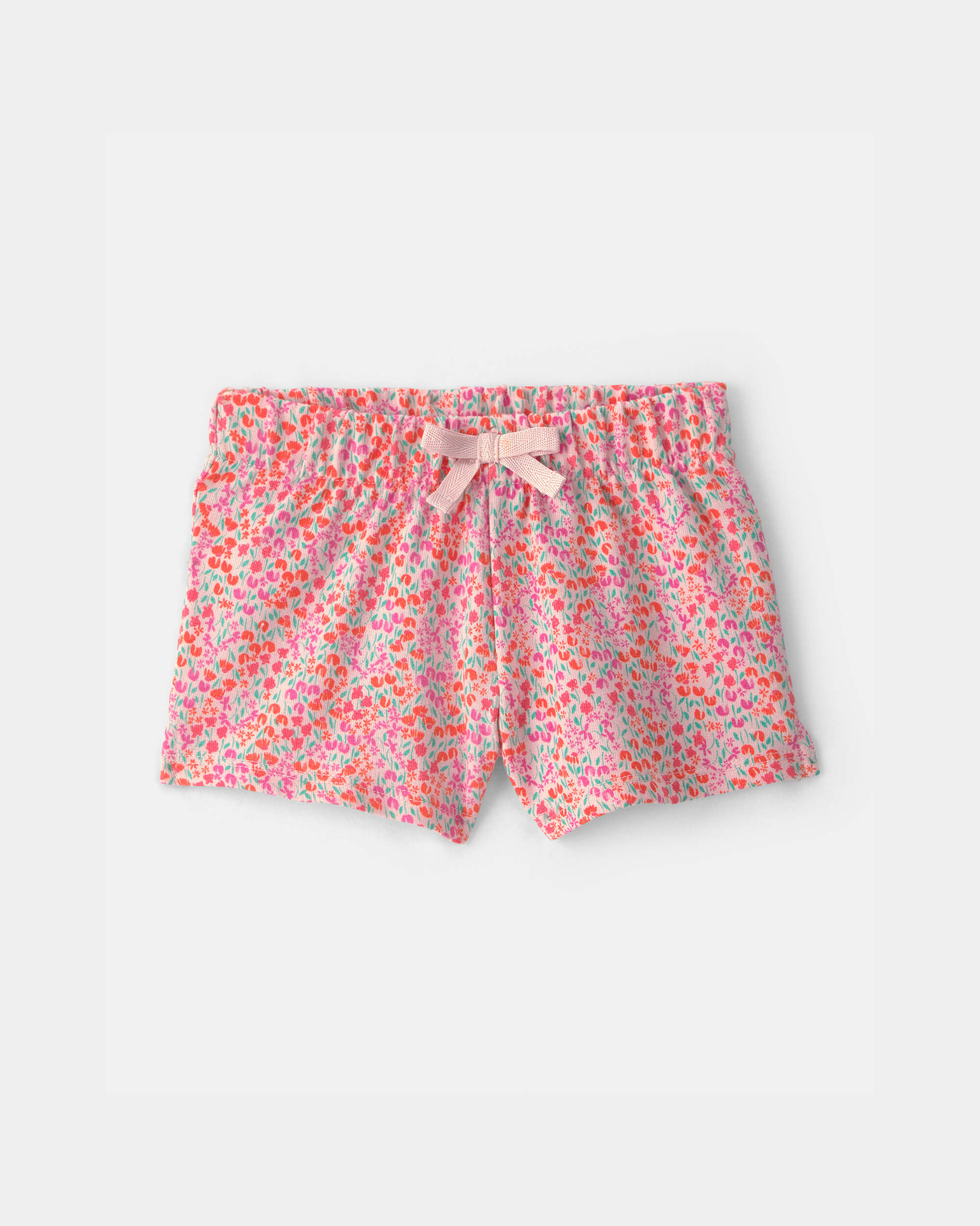 Baby Girl Floral French Terry Shorts
