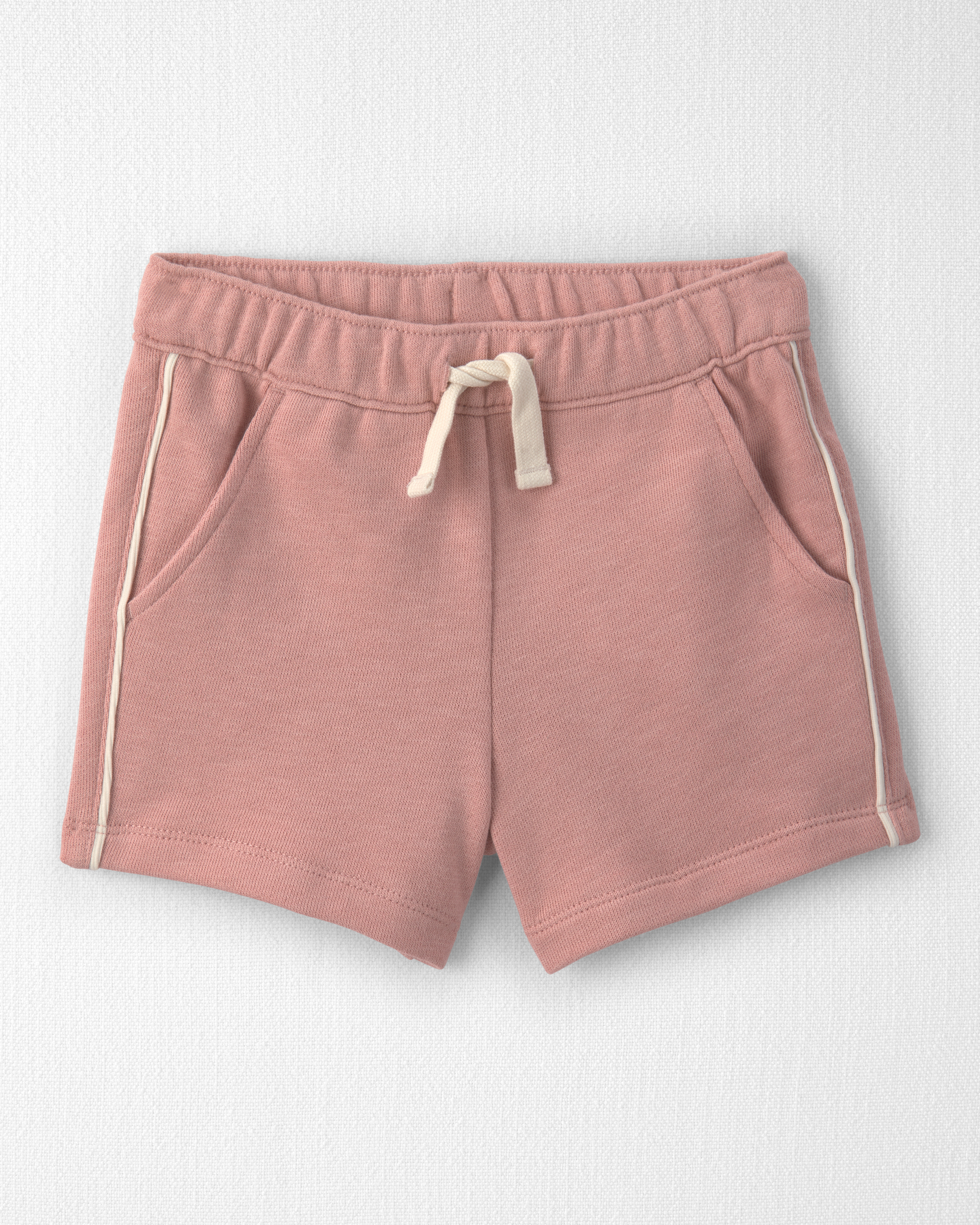 Toddler Girl 2-Piece Organic Cotton Pullover & Short Set Pink