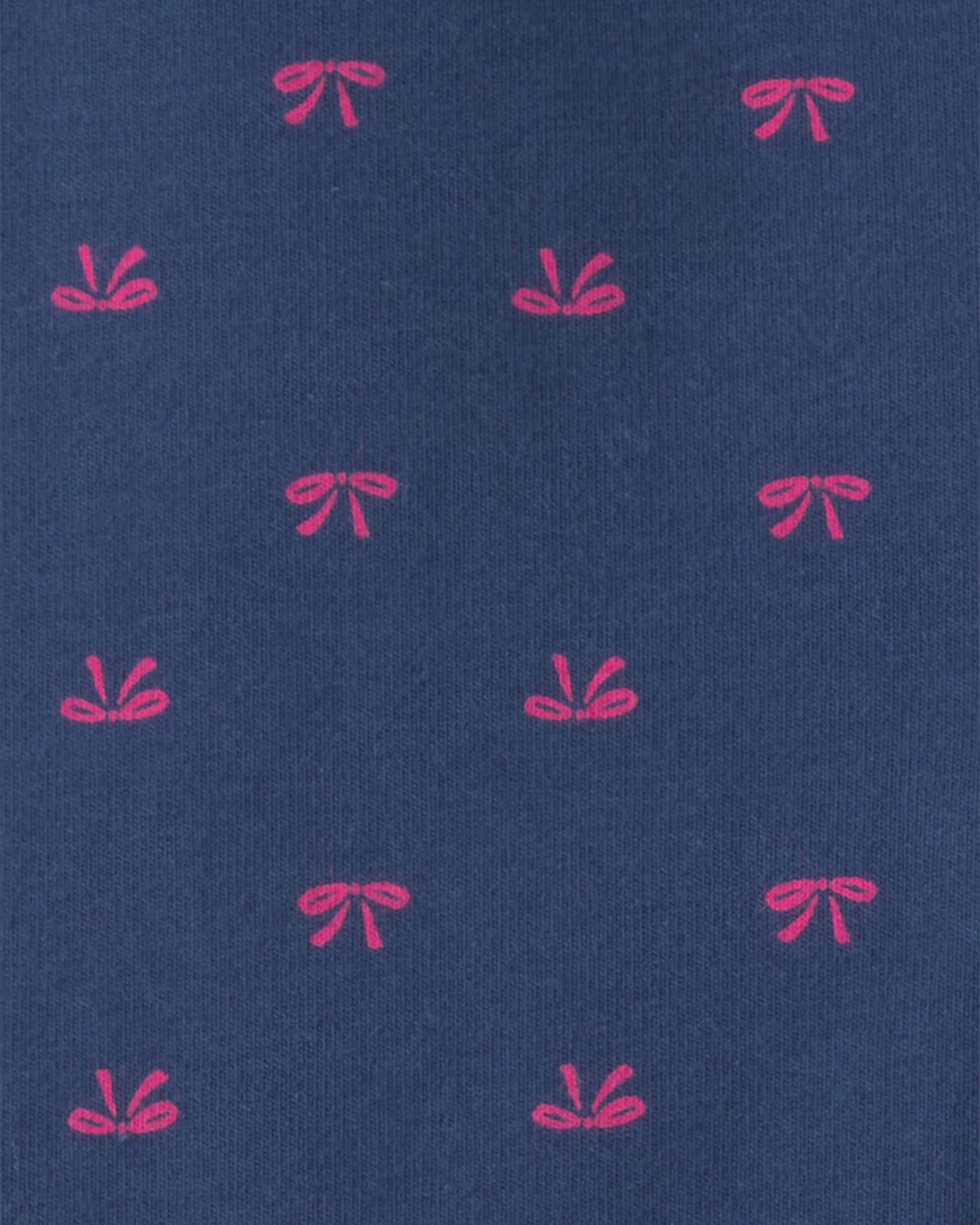 Toddler Girl Bow Cotton Pull-On Stretch Leggings - Navy Blue