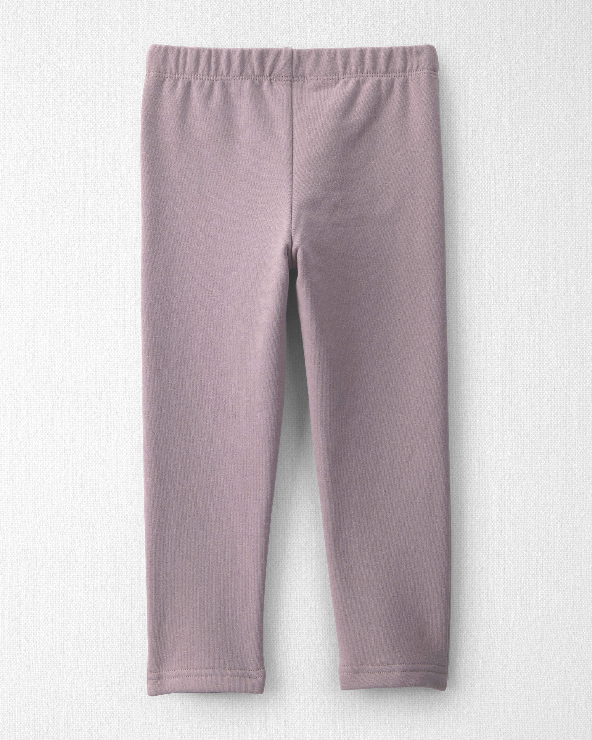 Toddler Girl 2-Pack Recycled Fleece Leggings Made with Organic Cotton