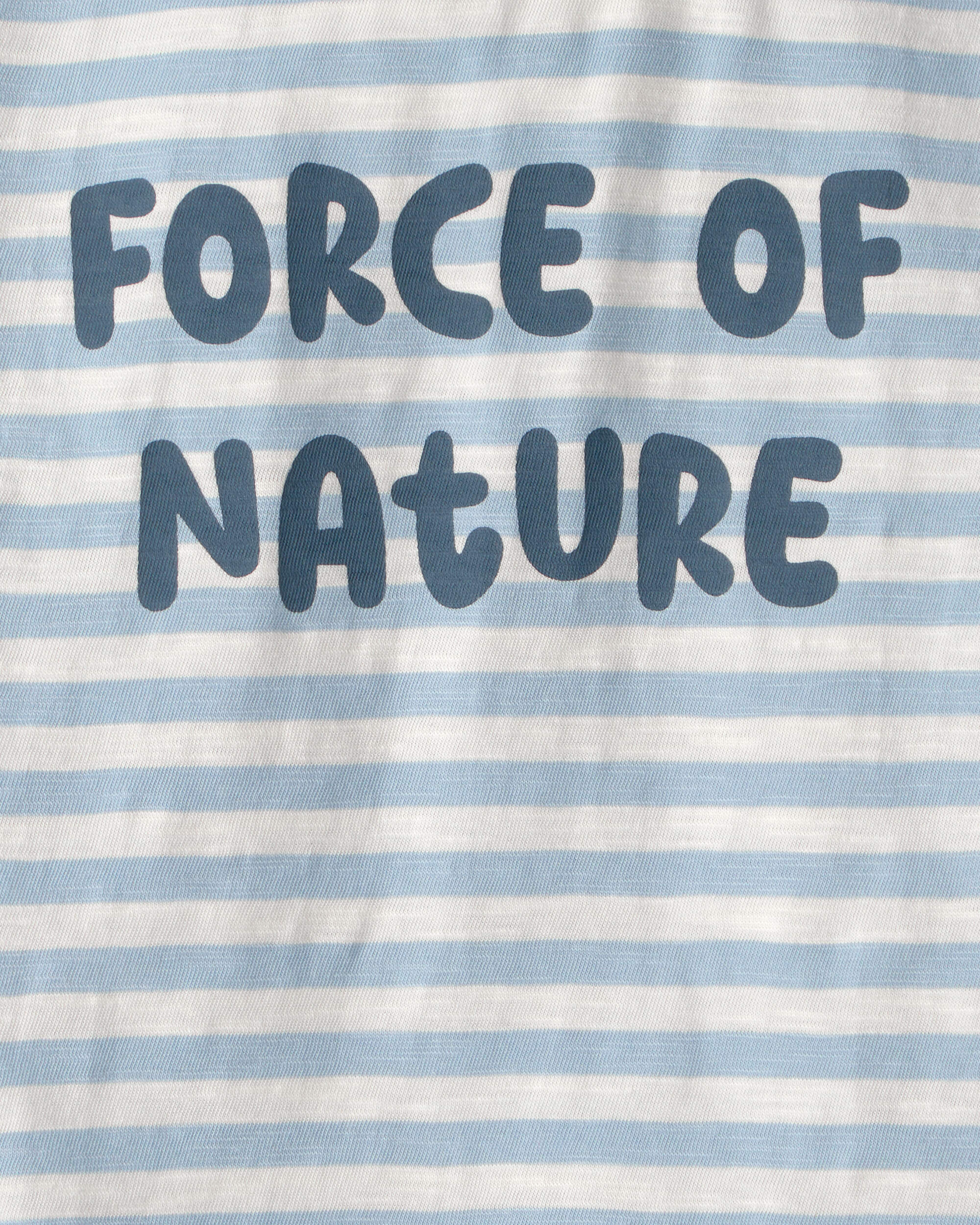 Toddler Organic Cotton 'Force of Nature' Striped Tee