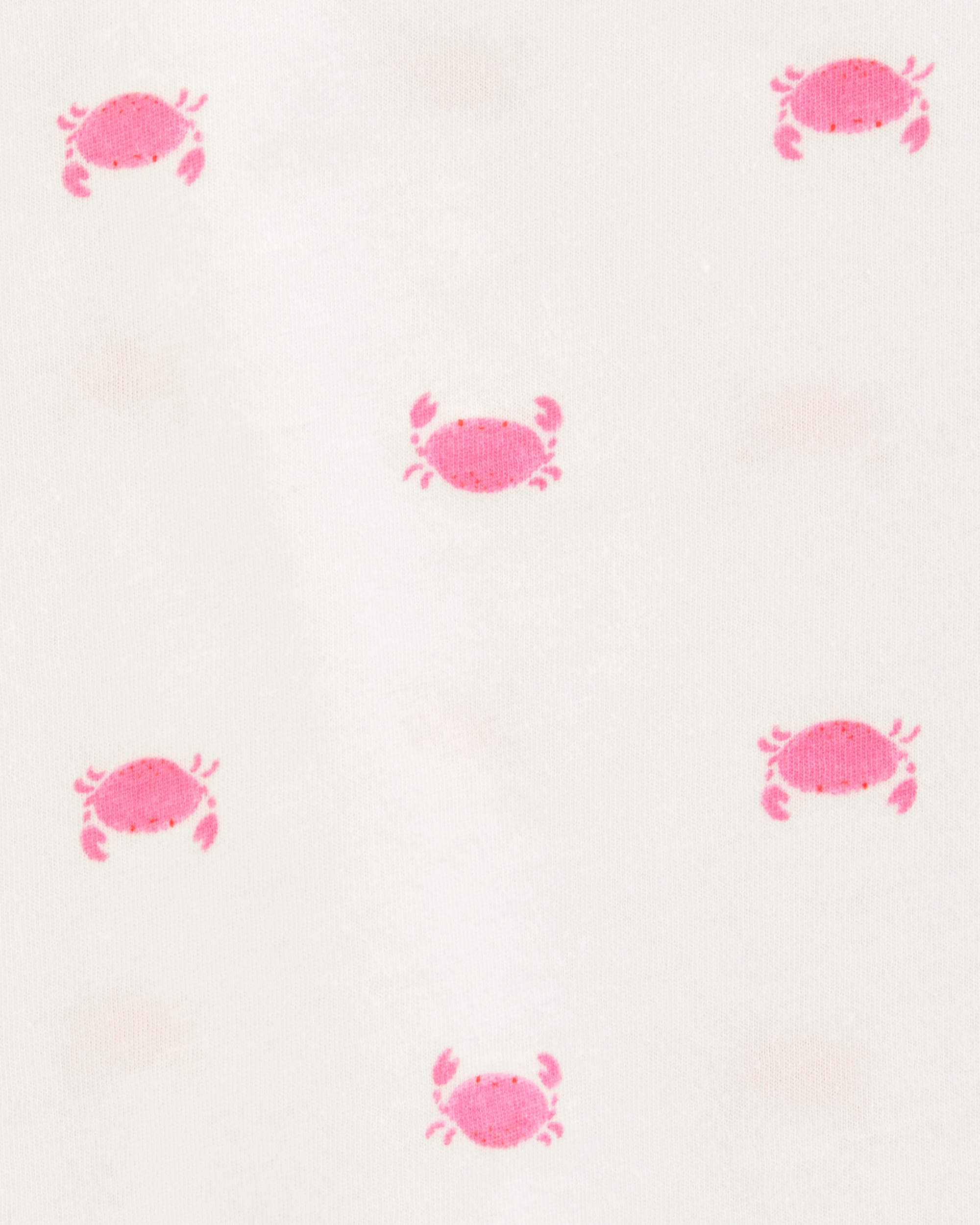 Baby Crab Print Tank Top - Ivory