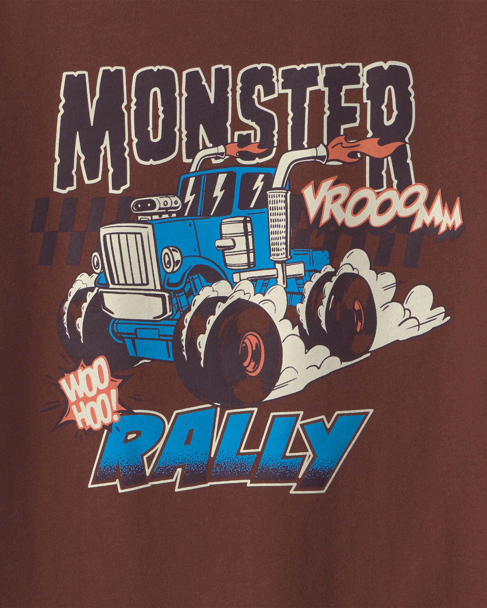 Boys 'Monster Truck Rally' Long-Sleeve Graphic Tee - Brown