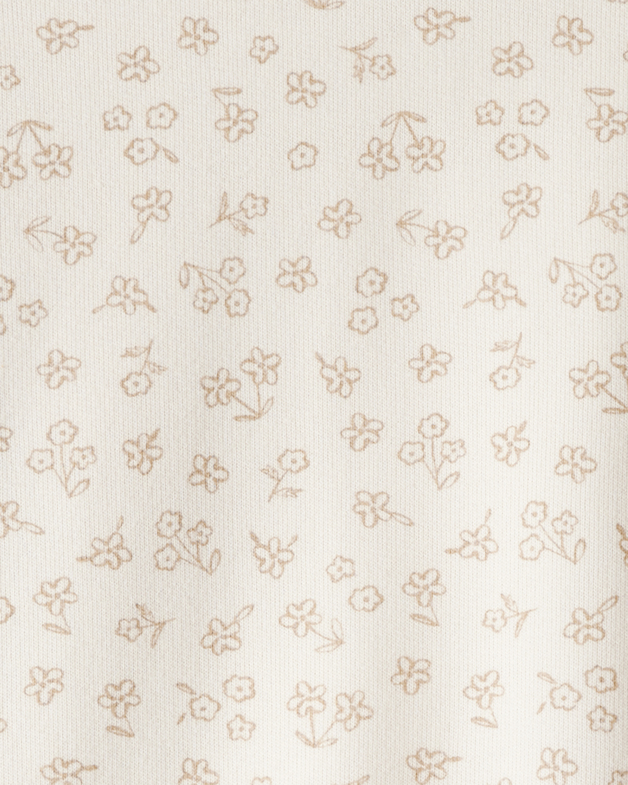 Toddler Girl Floral Print French Terry Long-Sleeve Pullover Sweatshirt - Ivory