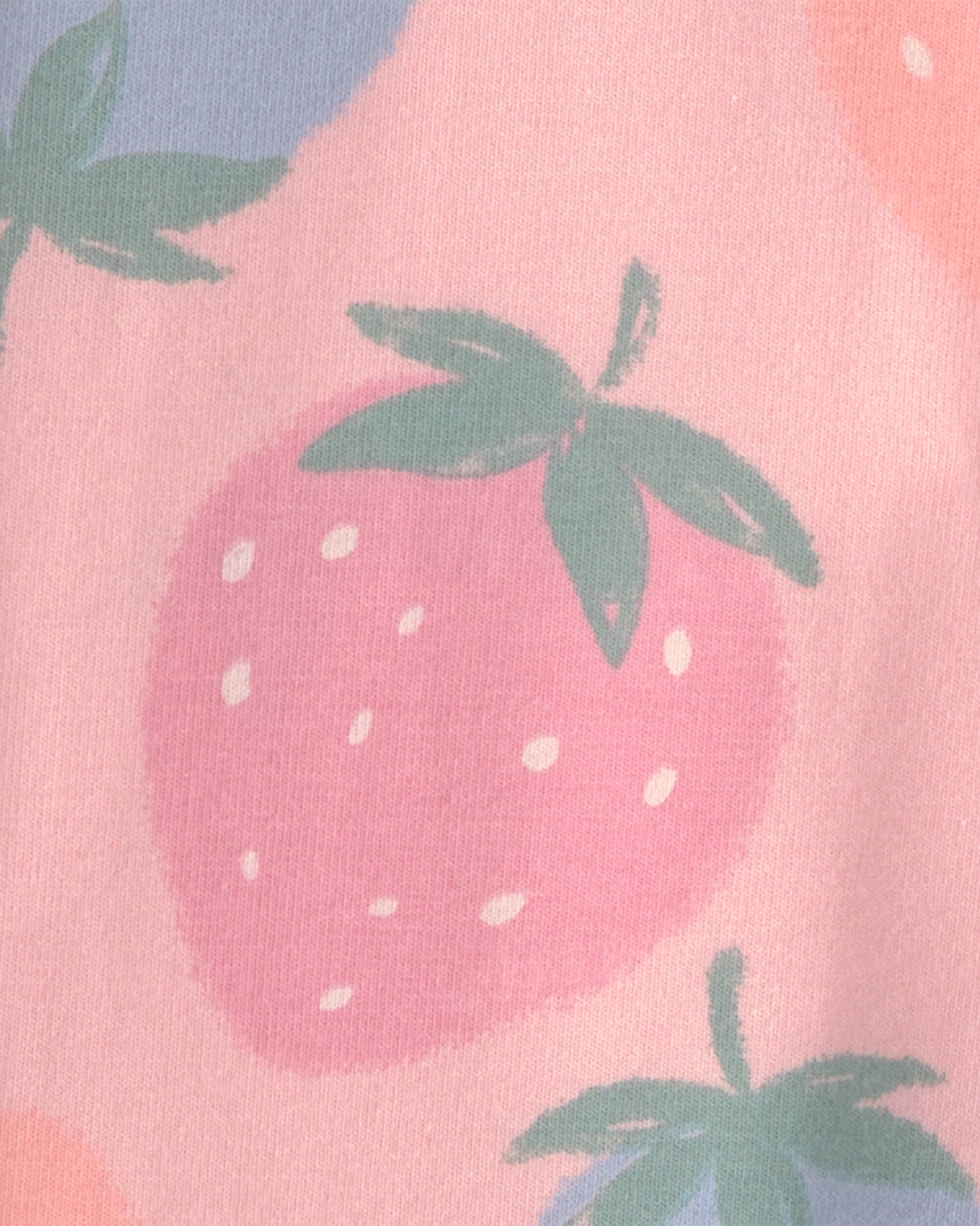 Toddler Girl Strawberry Pull-On Stretch Leggings - Pink