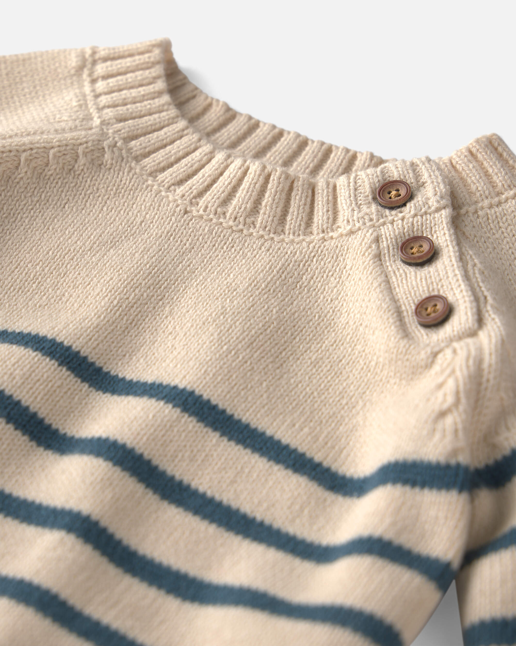 Baby 2-Piece Organic Cotton Knit Sweater & Pant Set Stripes