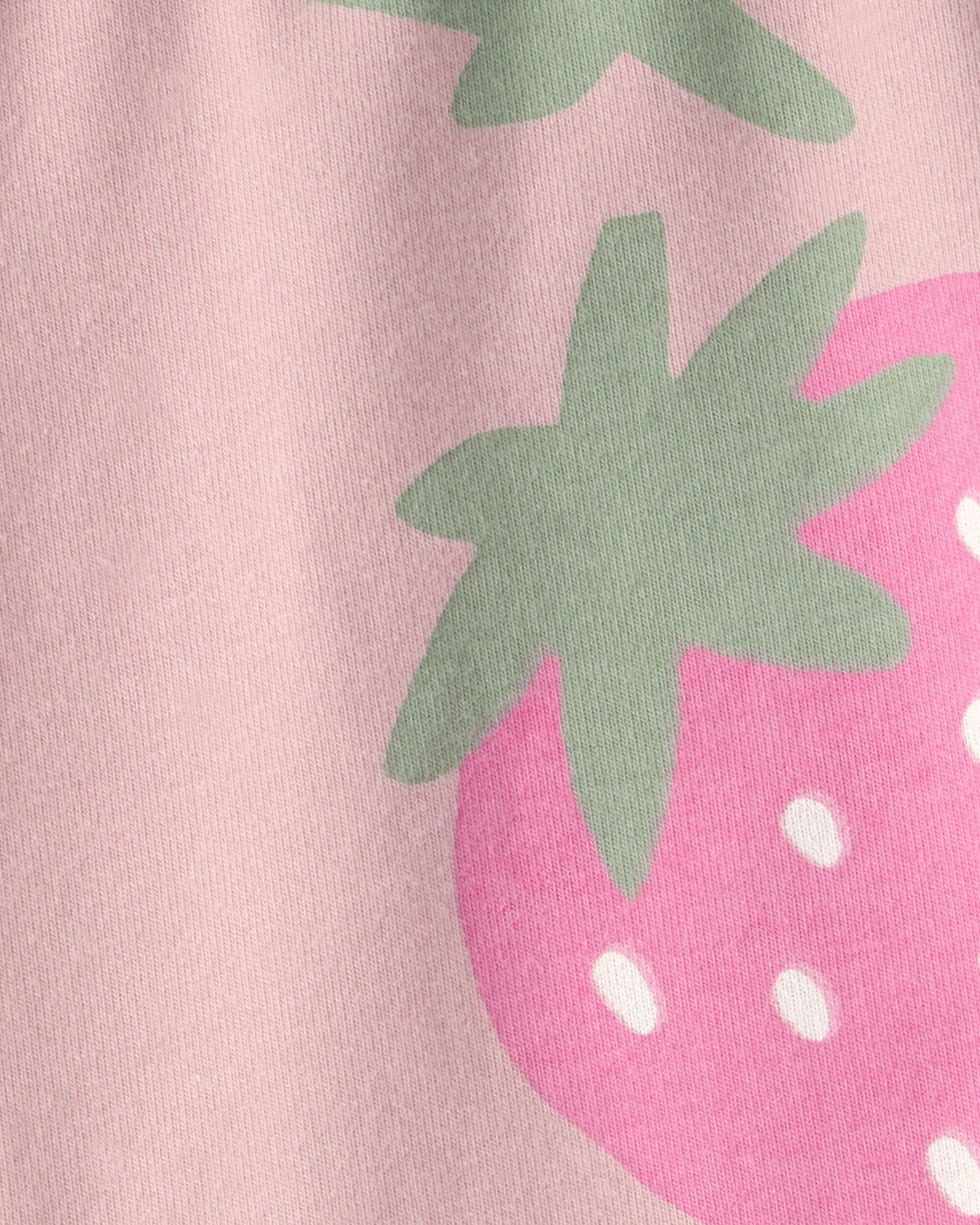 Baby Girl Strawberry Bike Shorts - Pink