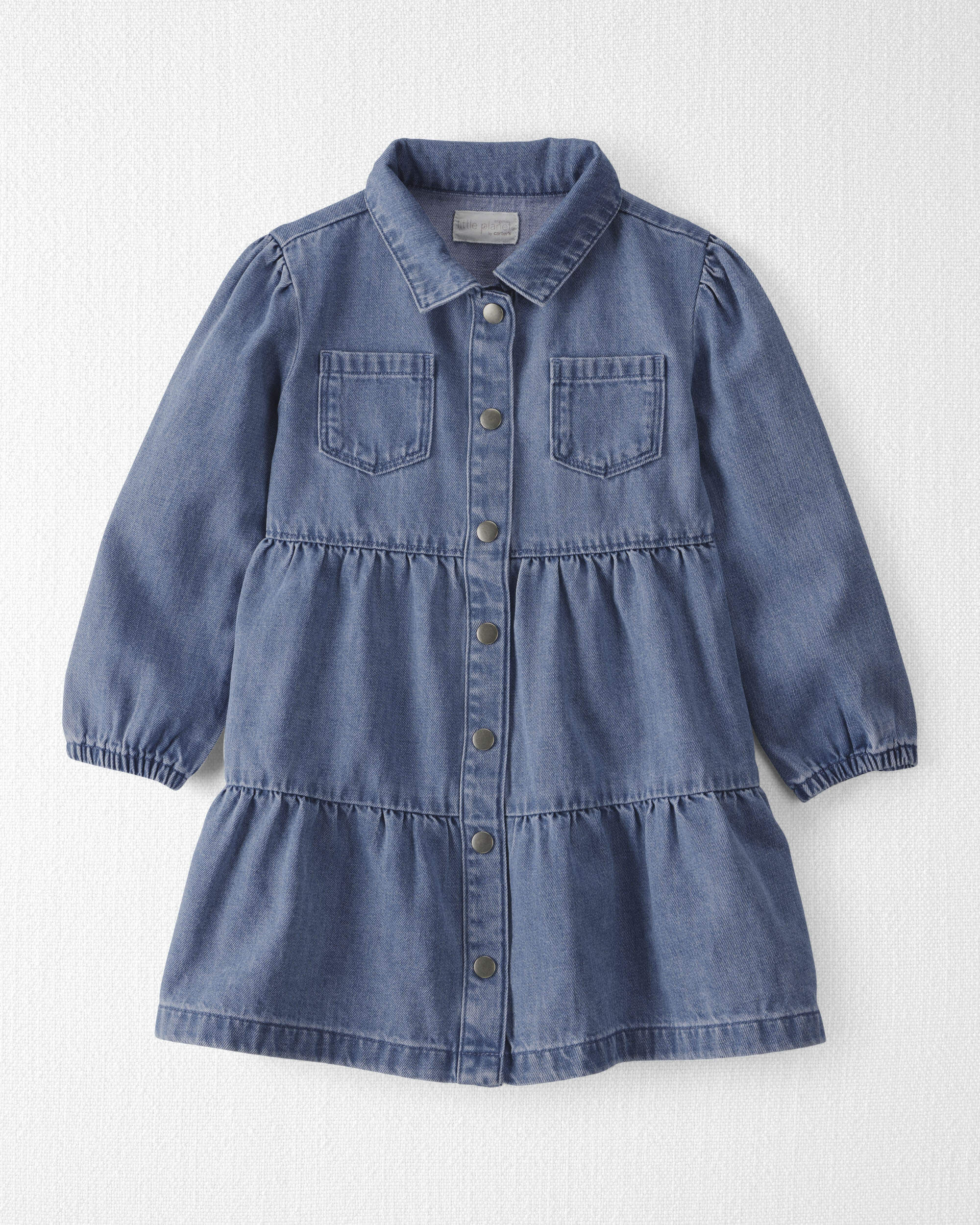 Toddler Girl Organic Cotton Denim Dress