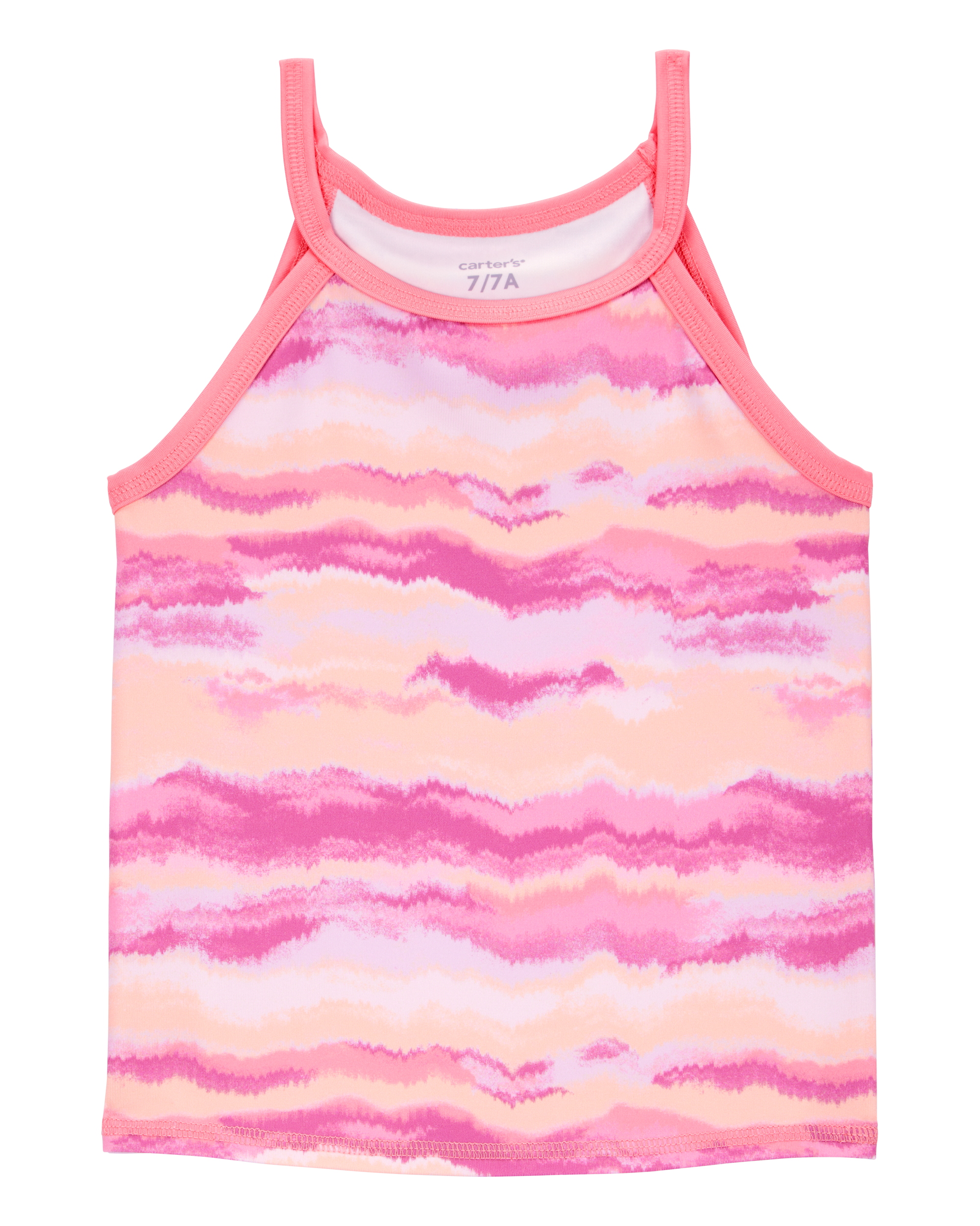 Kid Cloud-Dye Print Sleeveless Tank - Pink