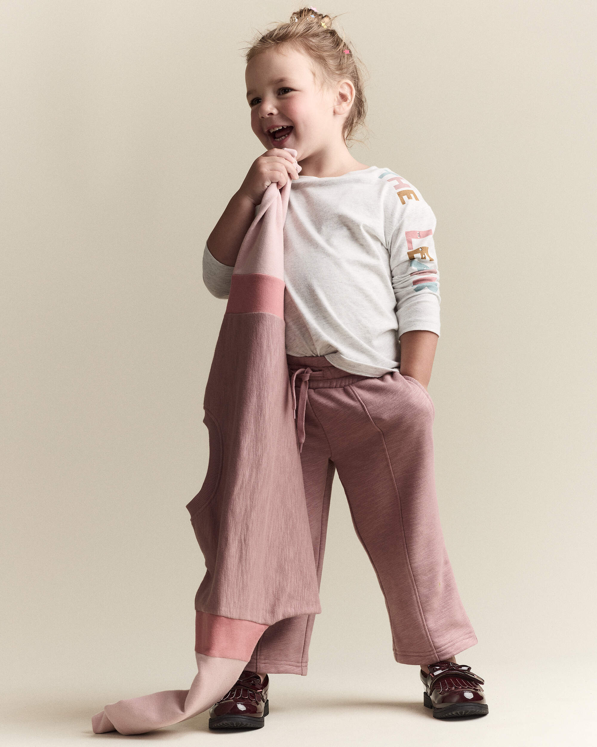 Toddler Leader Long-Sleeve Relaxed Graphic Tee - Light Heather Grey