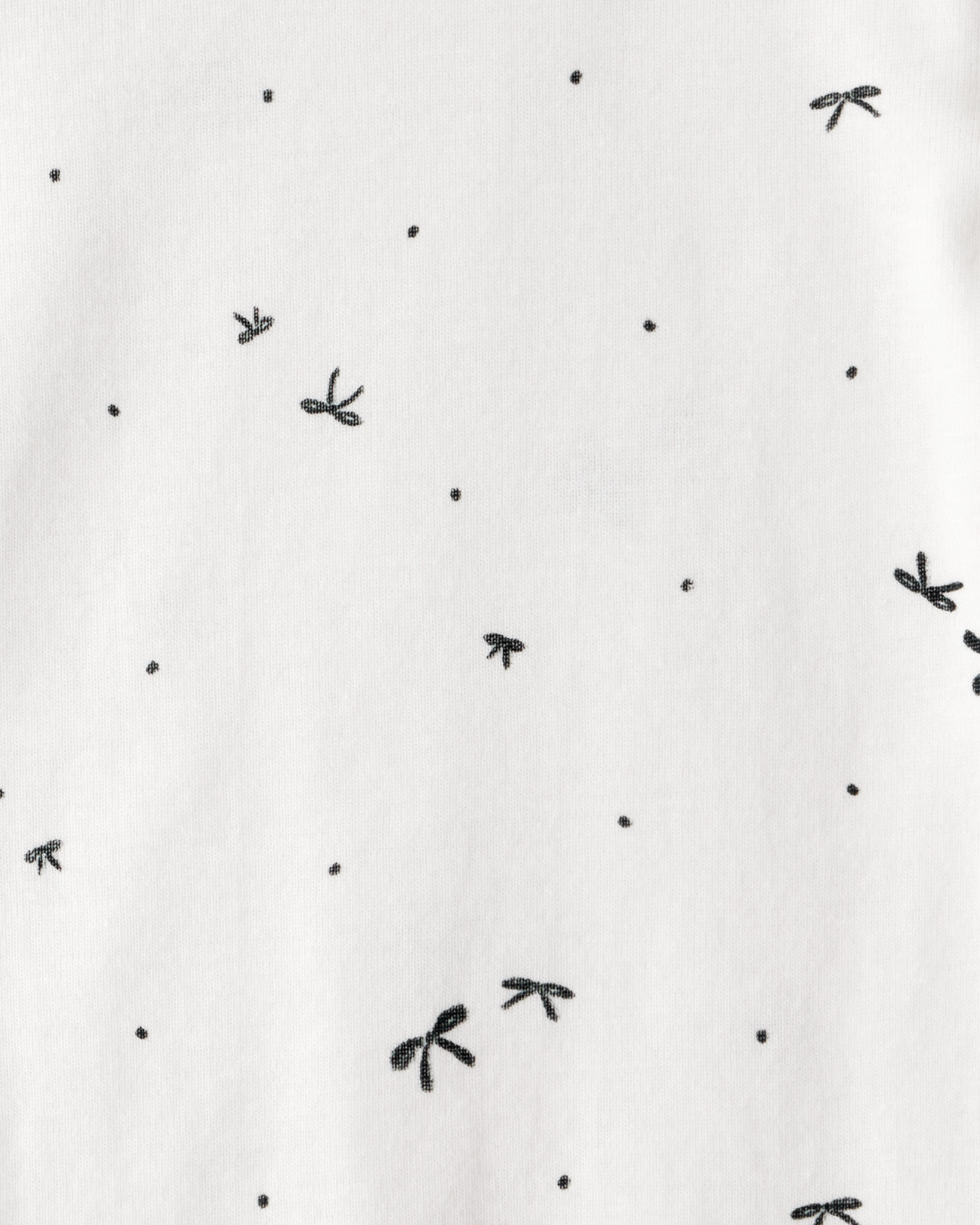 Baby Girl 3-Piece Bow Fleece Long-Sleeve Bodysuit & Pant Set